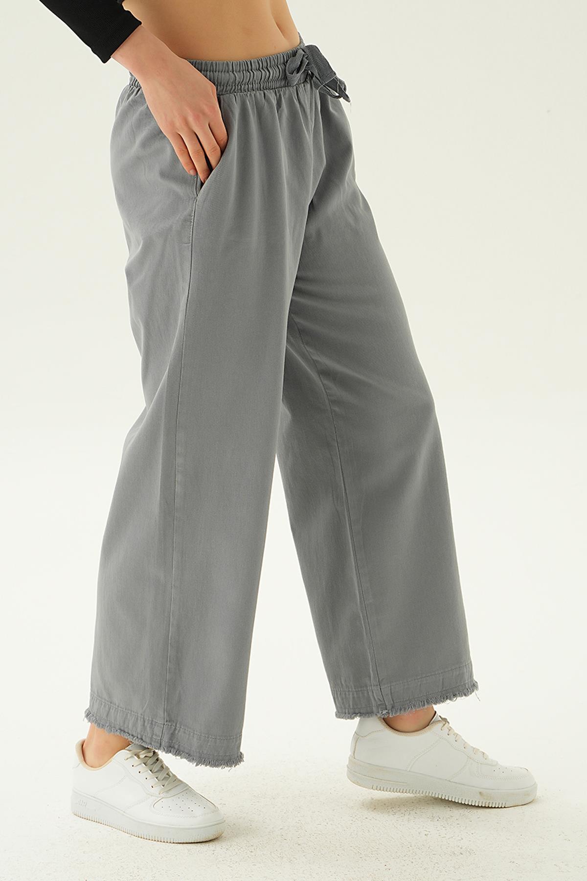 Gri Bol Paça Pantolon 4760 - 2