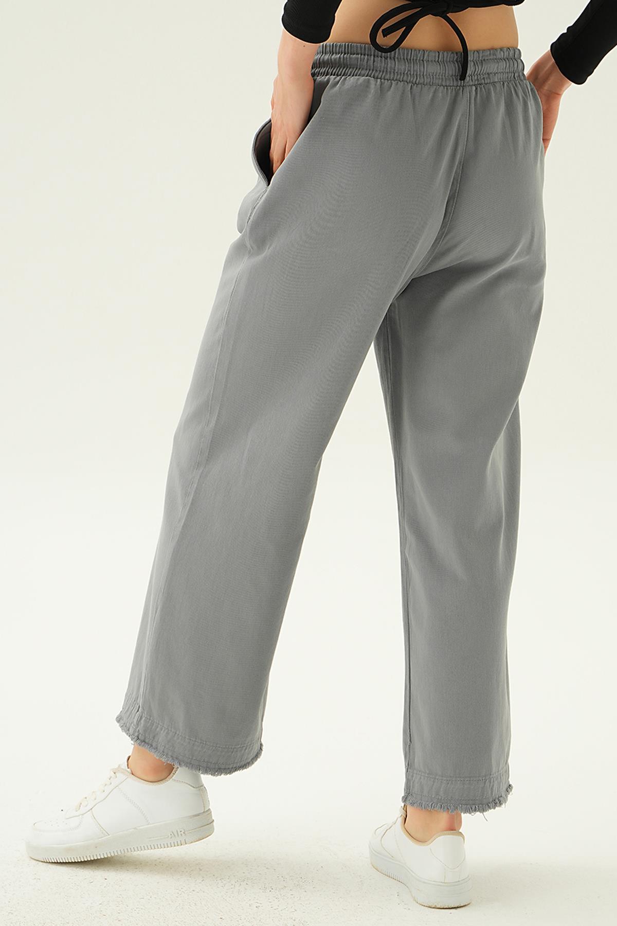 Gri Bol Paça Pantolon 4760 - 3