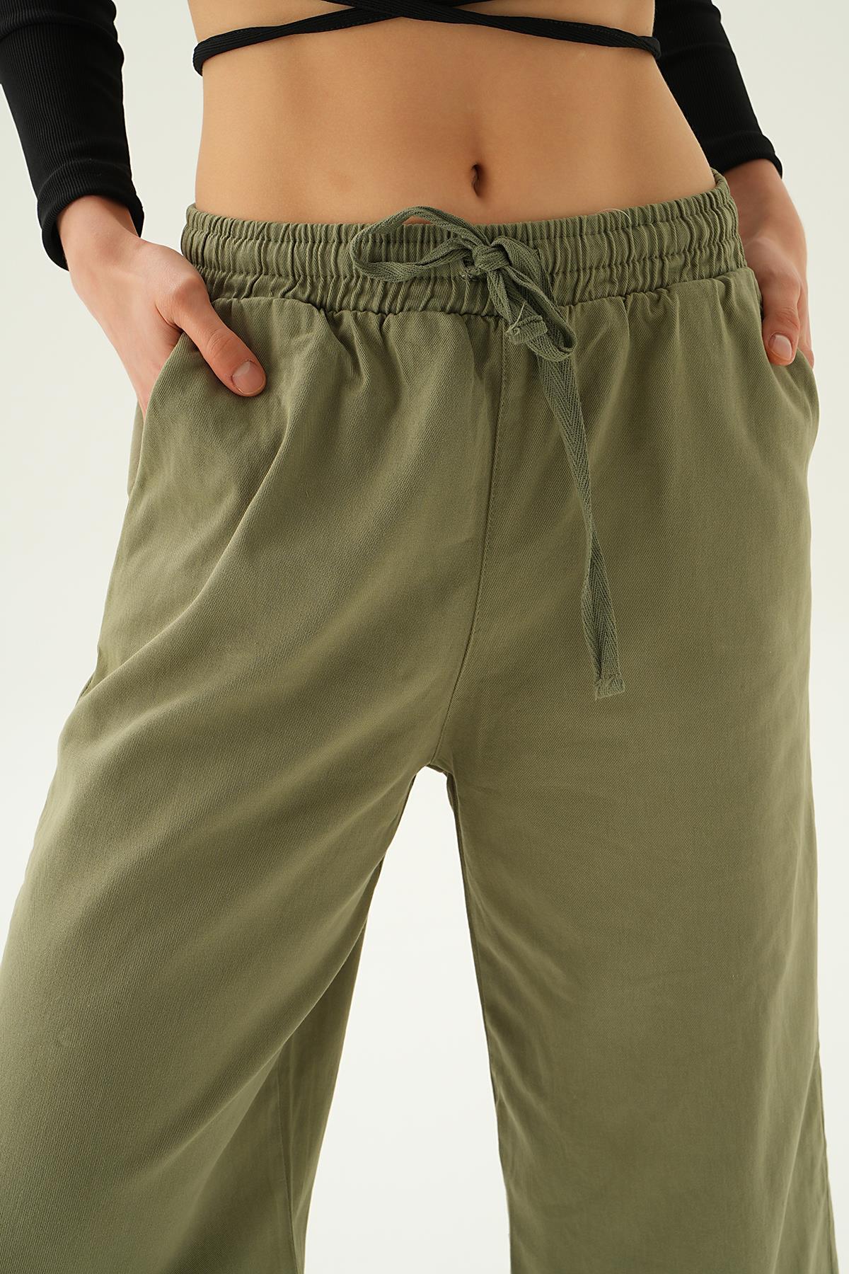Haki Bol Paça Pantolon 4760 - 5