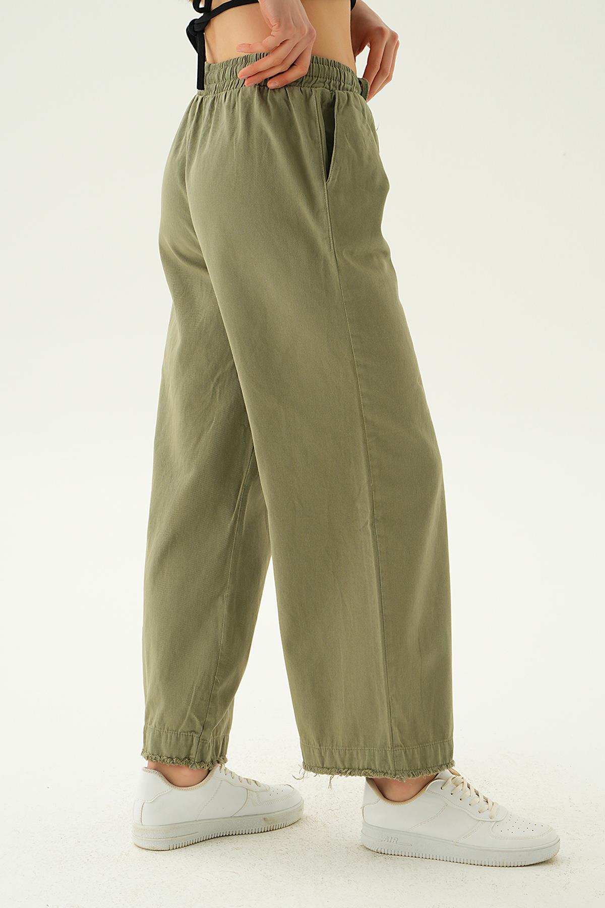 Haki Bol Paça Pantolon 4760 - 3