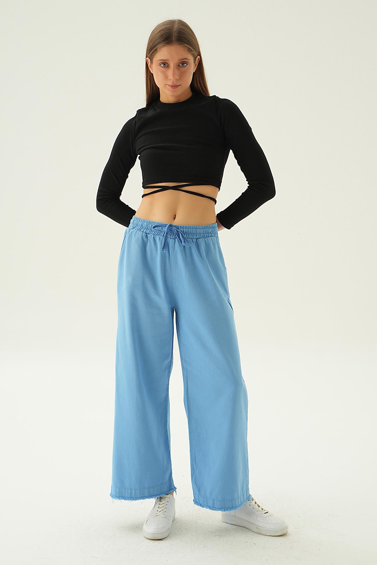 Mavi Bol Paça Pantolon 4760 - 2