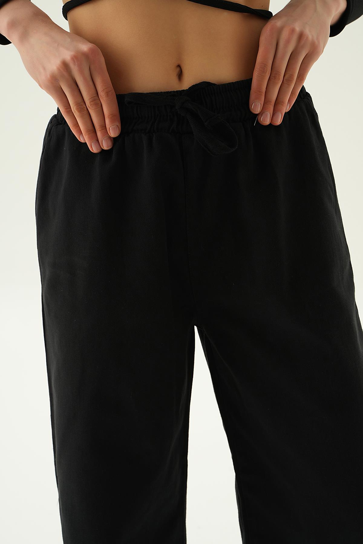 Bol Paça Pantolon 4760 Siyah - 5