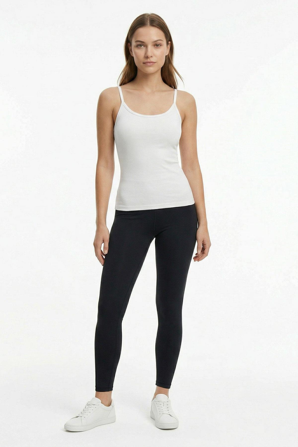 Ekru İp Askılı Buzzy Atlet 5001 - 3