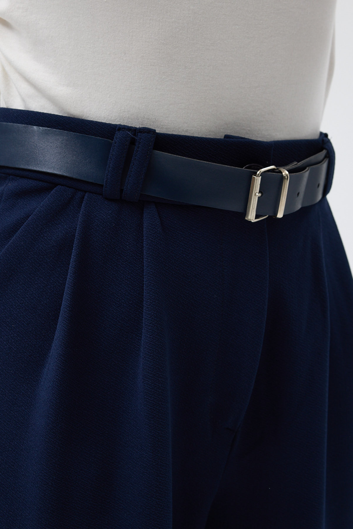 Lacivert Palazzo Likralı Kadın Pantolon 5009 - 4