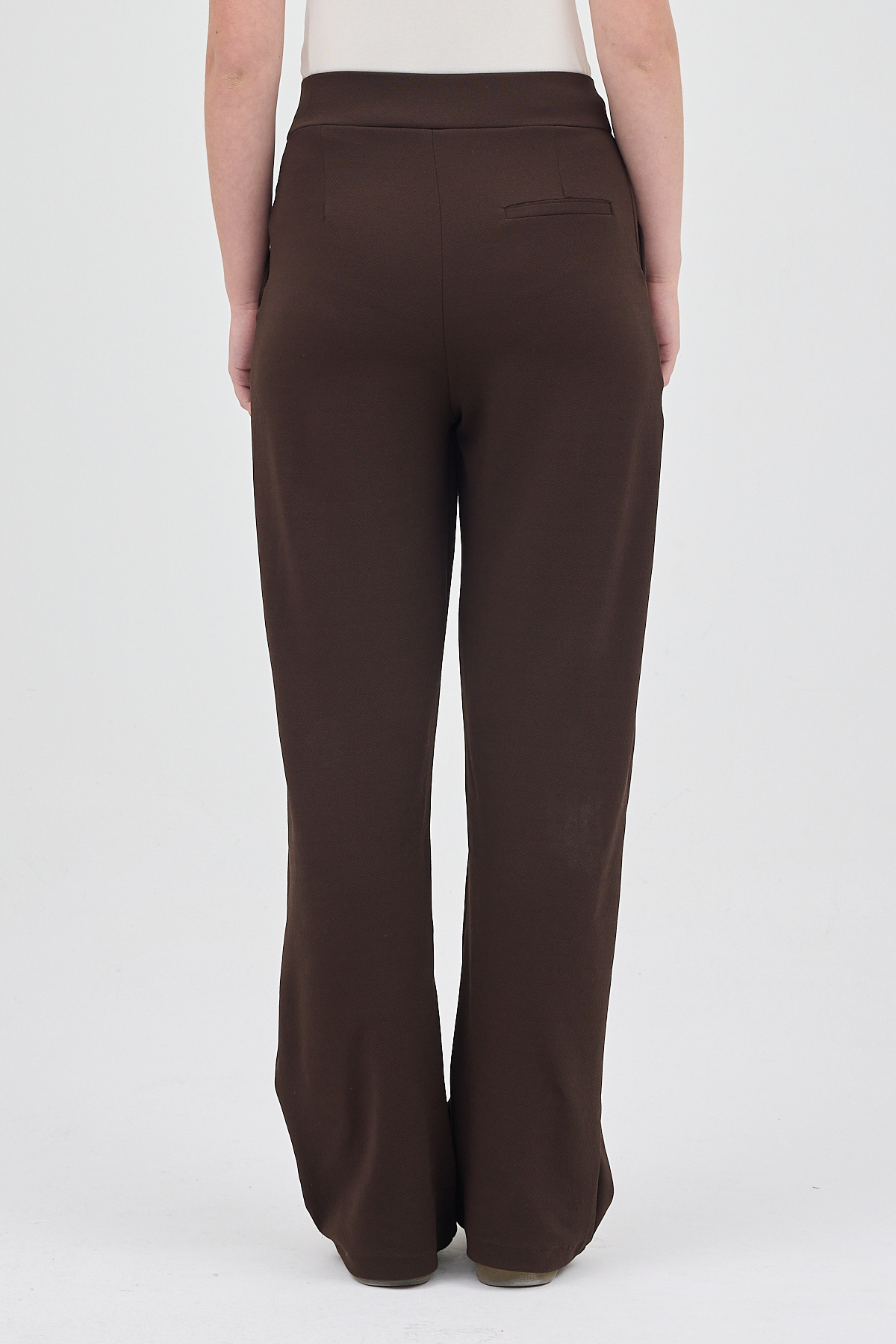 Kahve Çift Düğmeli Kadın Pantolon 5010 - 5