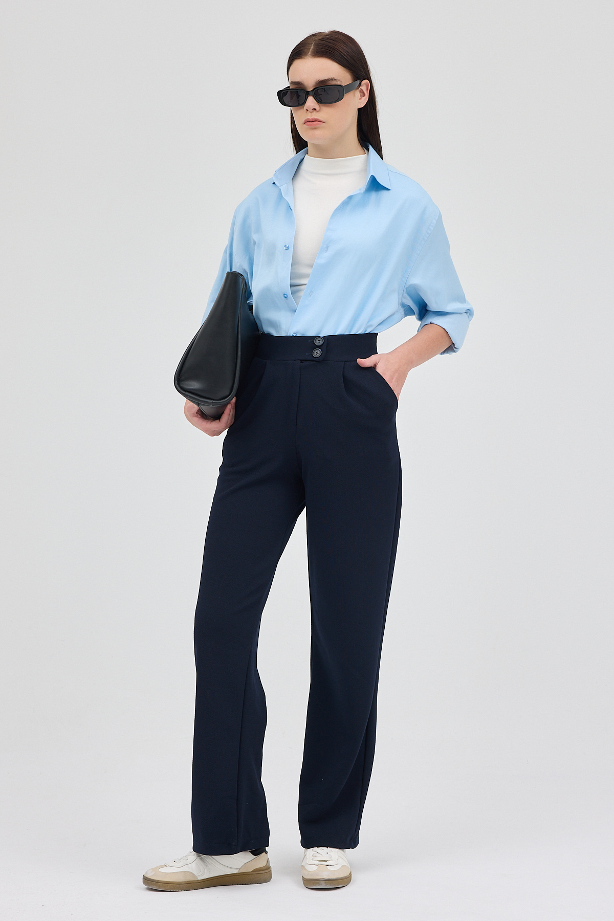 Laci Çift Düğmeli Kadın Pantolon 5010 