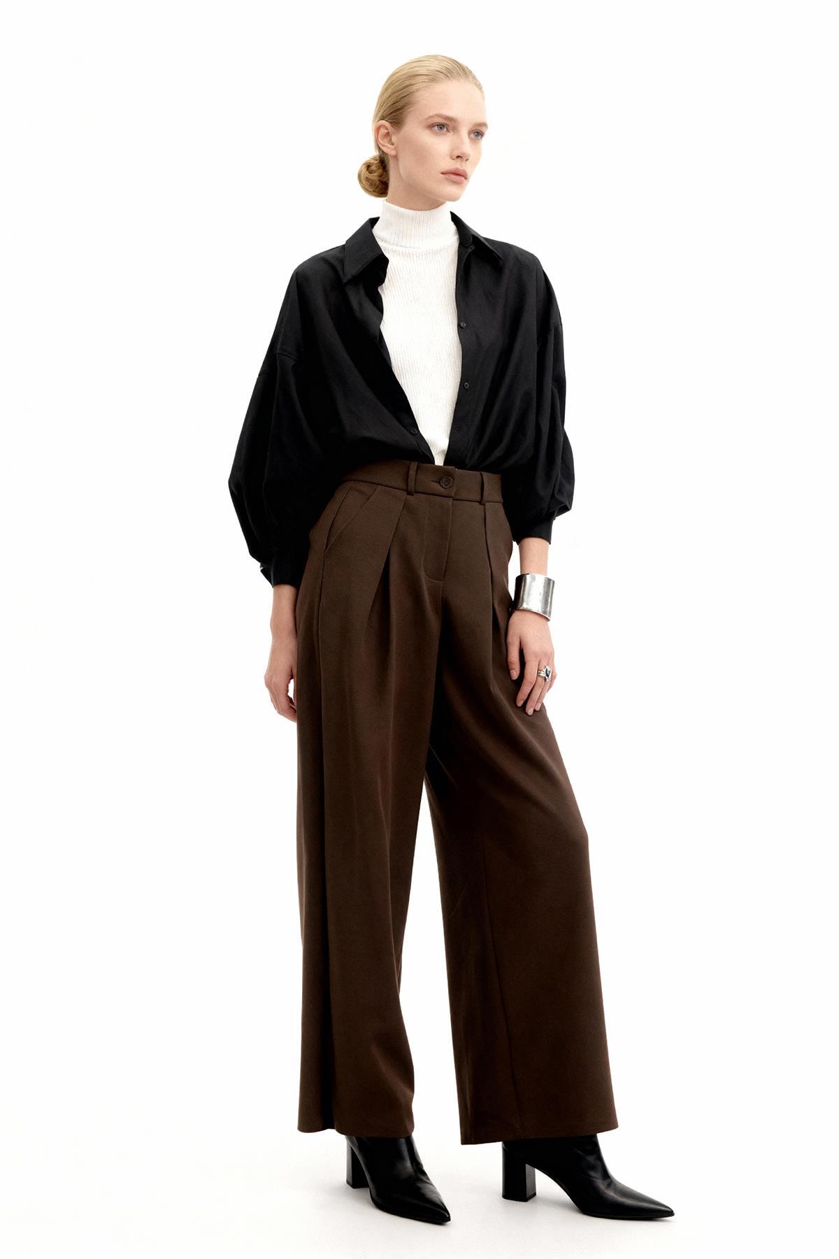 5011 Tek Düğmeli Pensli Pantolon Antrasit - RAYS