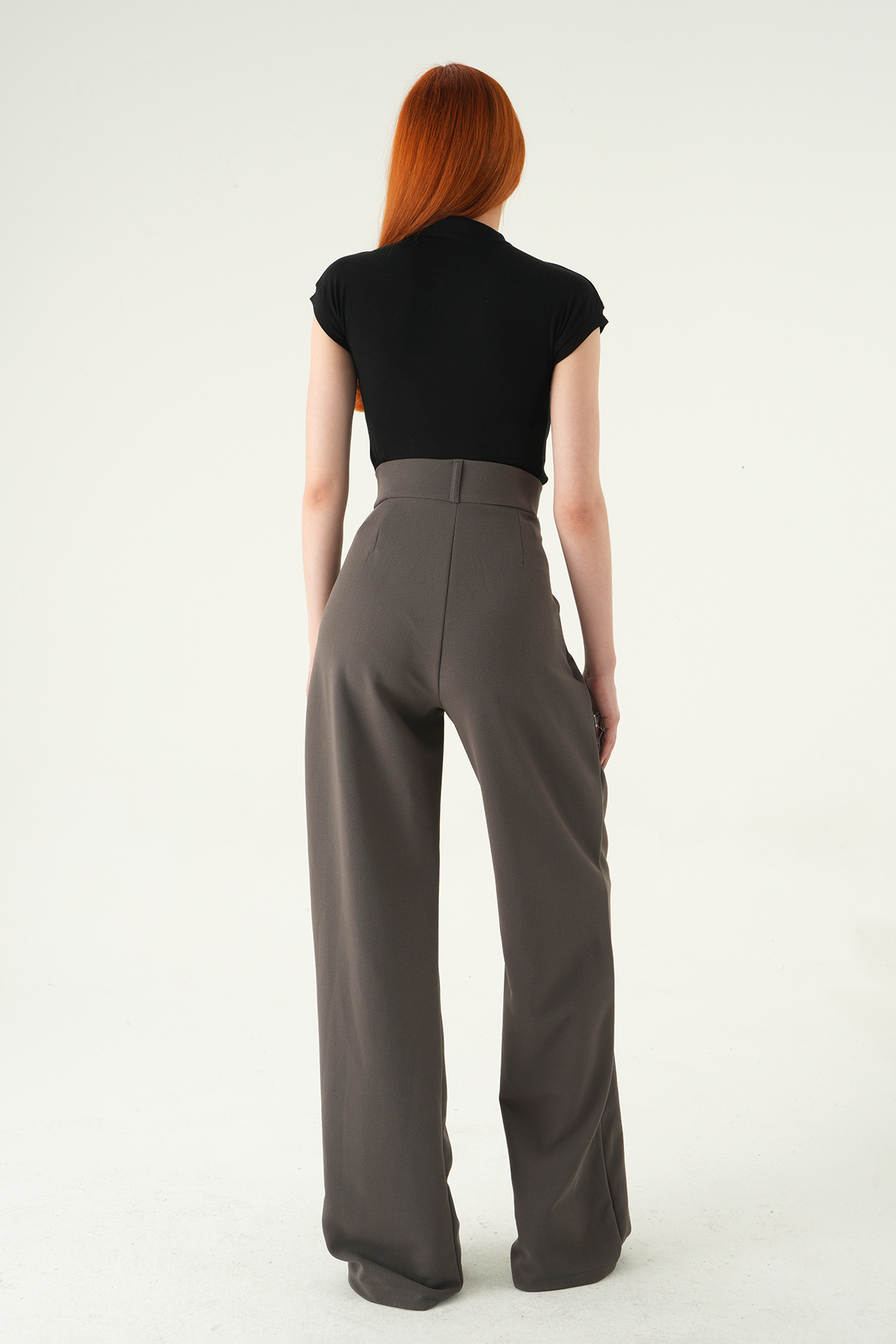5011 Tek Düğmeli Pensli Pantolon Antrasit - 5