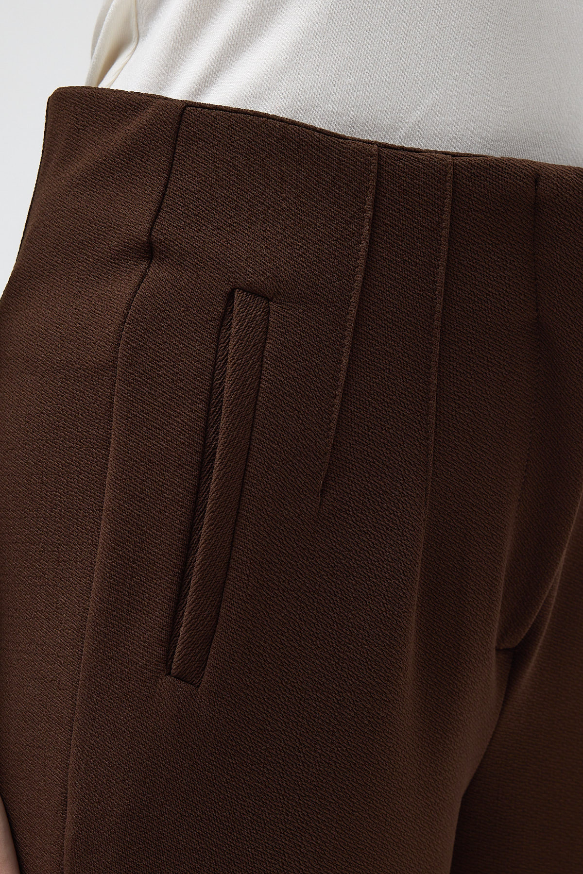 Kahverengi Geniş Paça Kadın Pantolon 5012 - RAYS