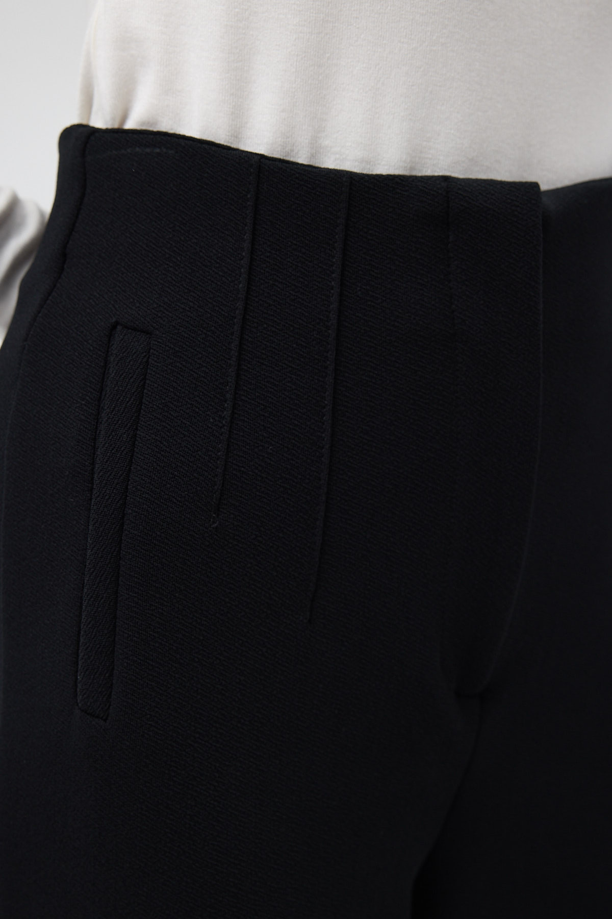 Siyah Geniş Paça Kadın Pantolon 5012 - 4