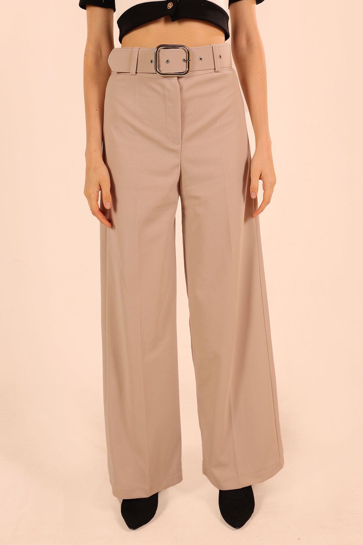 Taş Bol Paça Kemerli Pantolon 5059 - 2