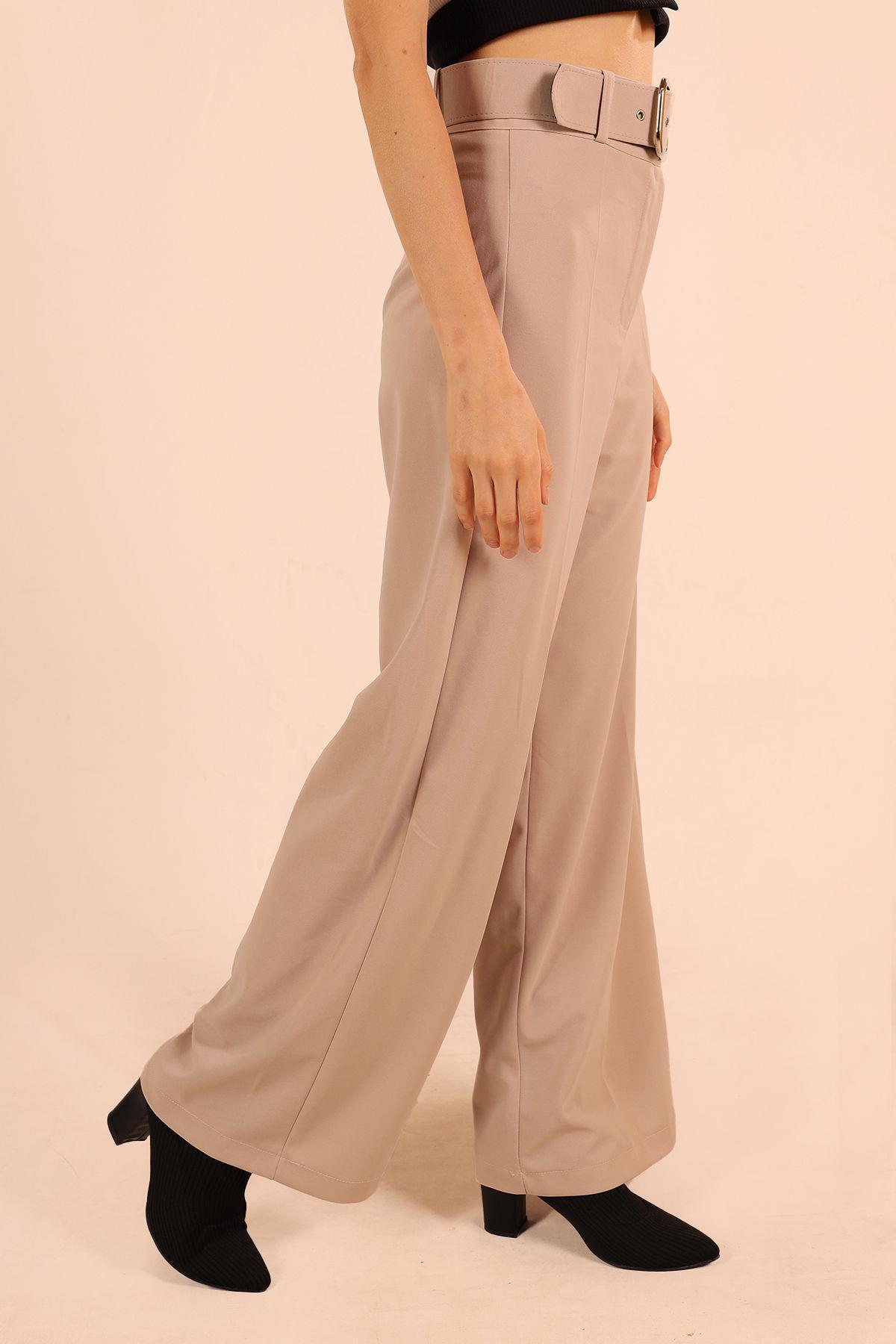 Taş Bol Paça Kemerli Pantolon 5059 - 4
