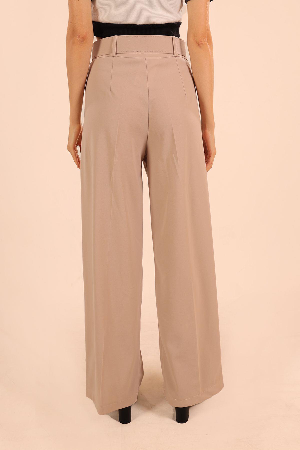 Taş Bol Paça Kemerli Pantolon 5059 - 5