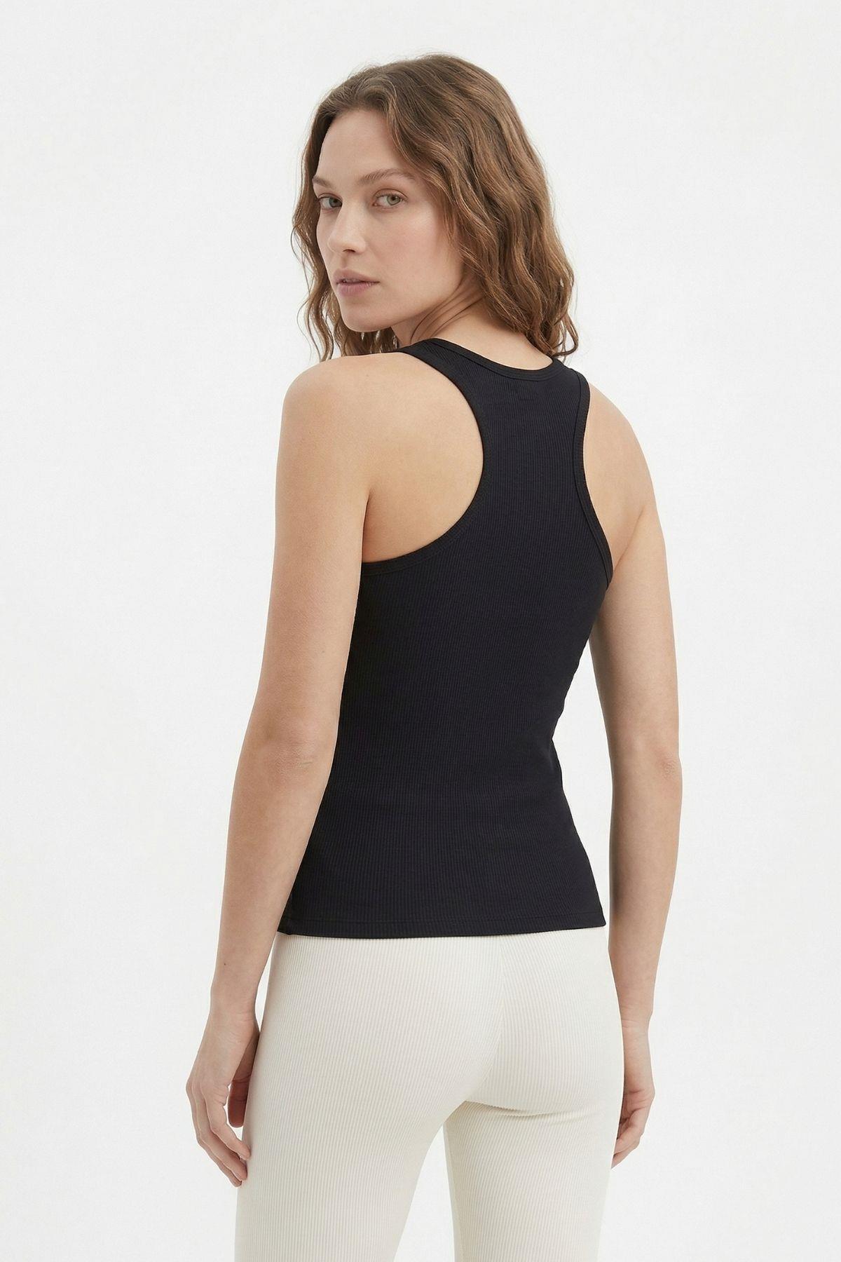 5061 Halter Yaka Atlet Siyah - 3