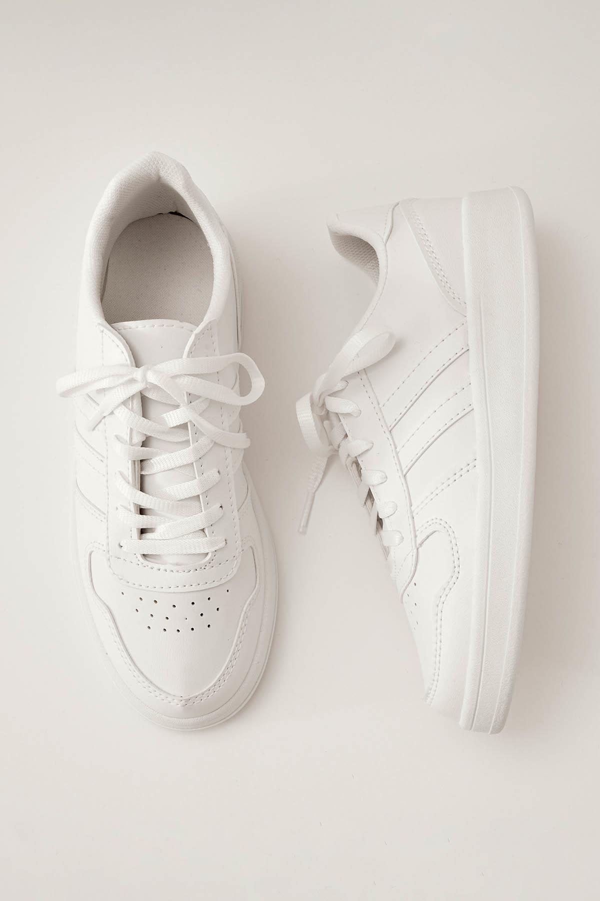 Beyaz Livens Spor Ayakkabı 5121 - 5