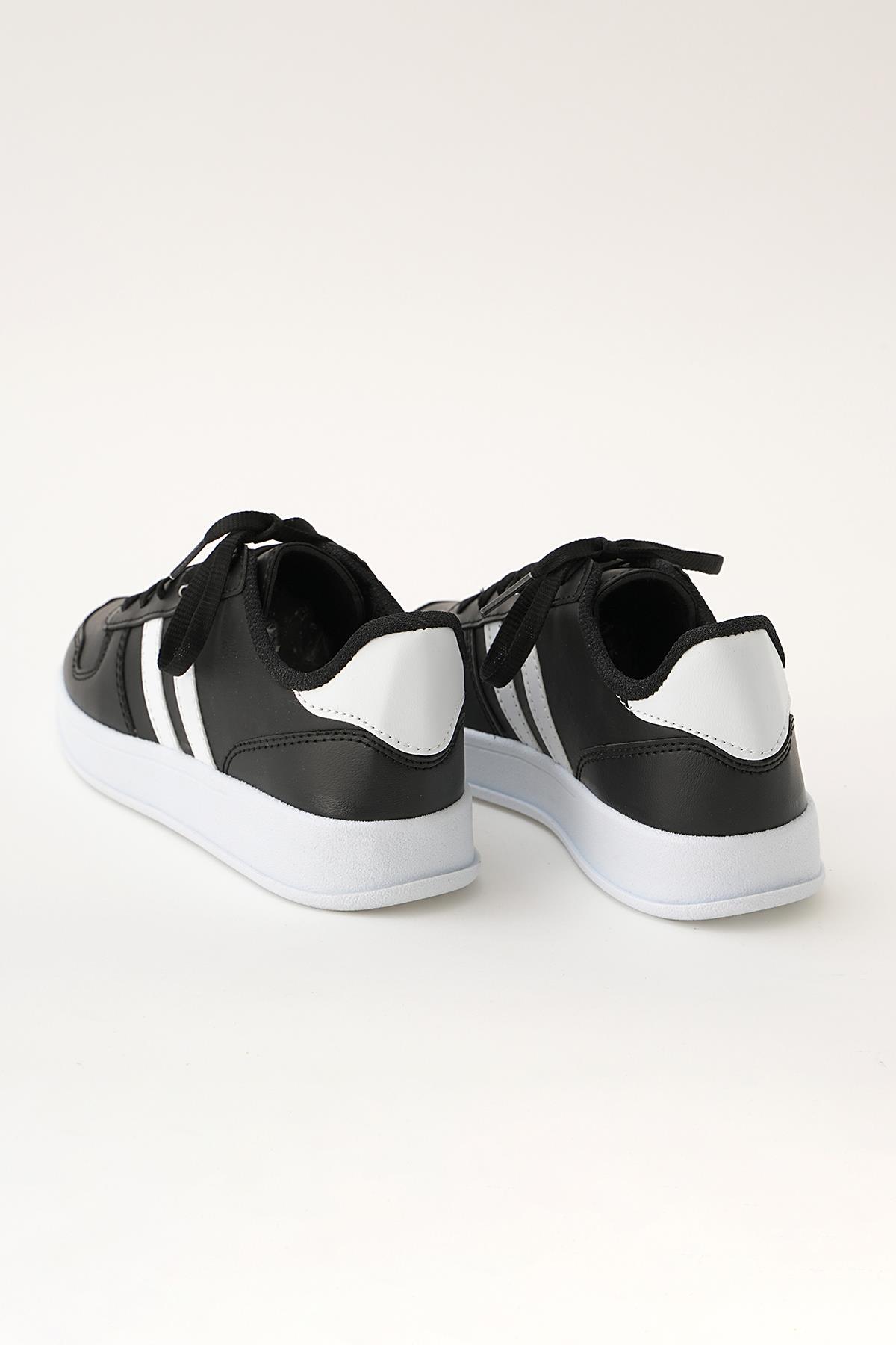 5121 Livens Spor Ayakkabı Siyah-Beyaz - 3