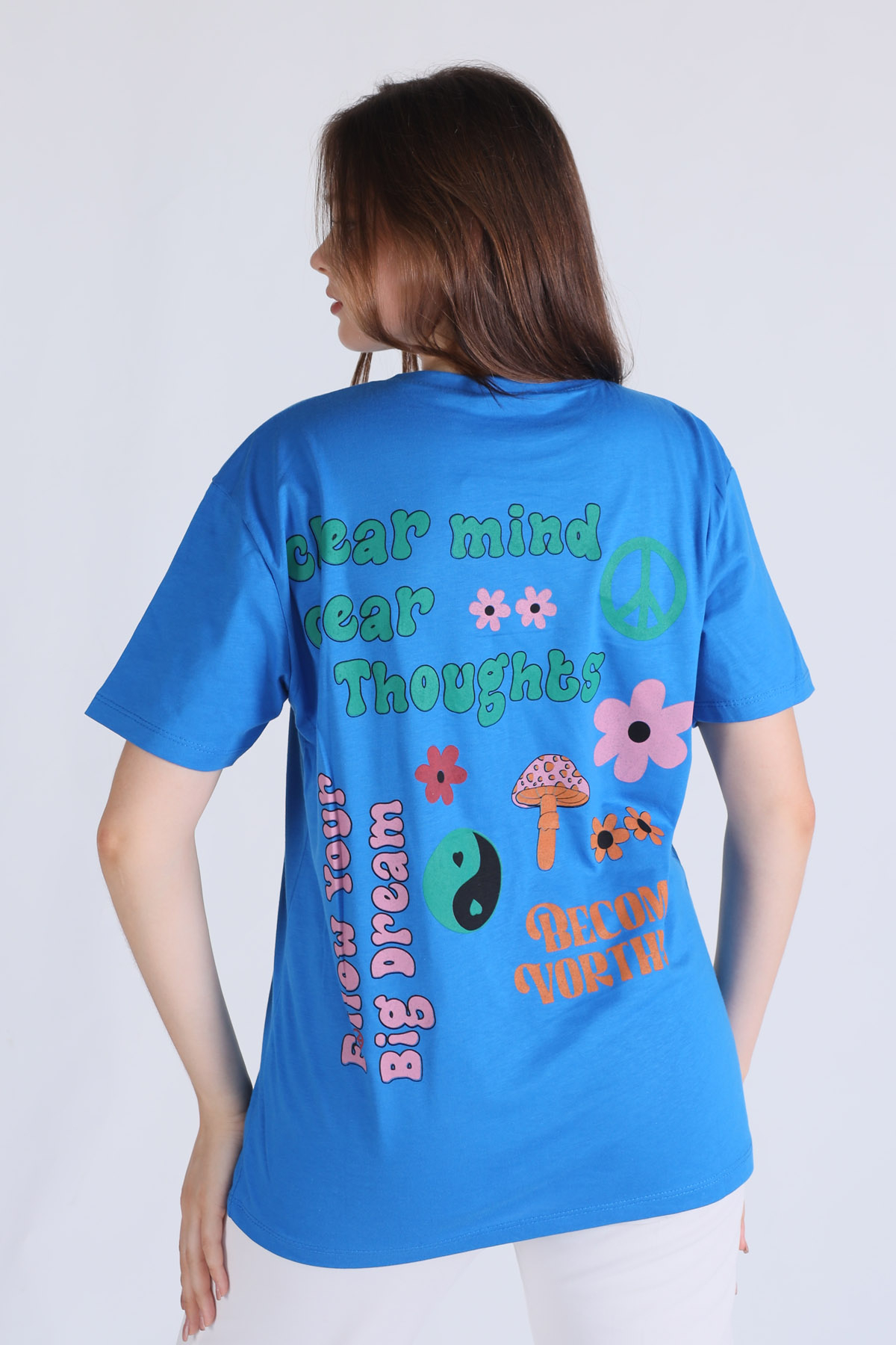 Saks Clear Mind Oversize Tişört 5146 - 4