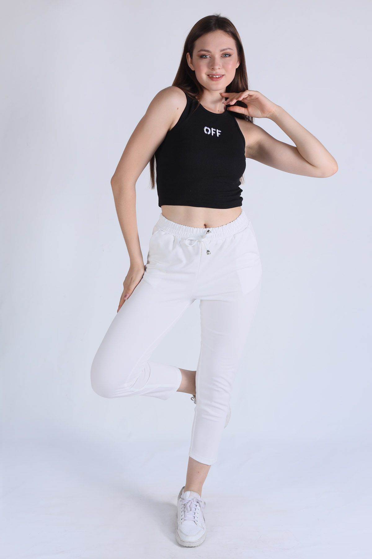 5283 Off Nakış Detay Atlet Siyah - 4