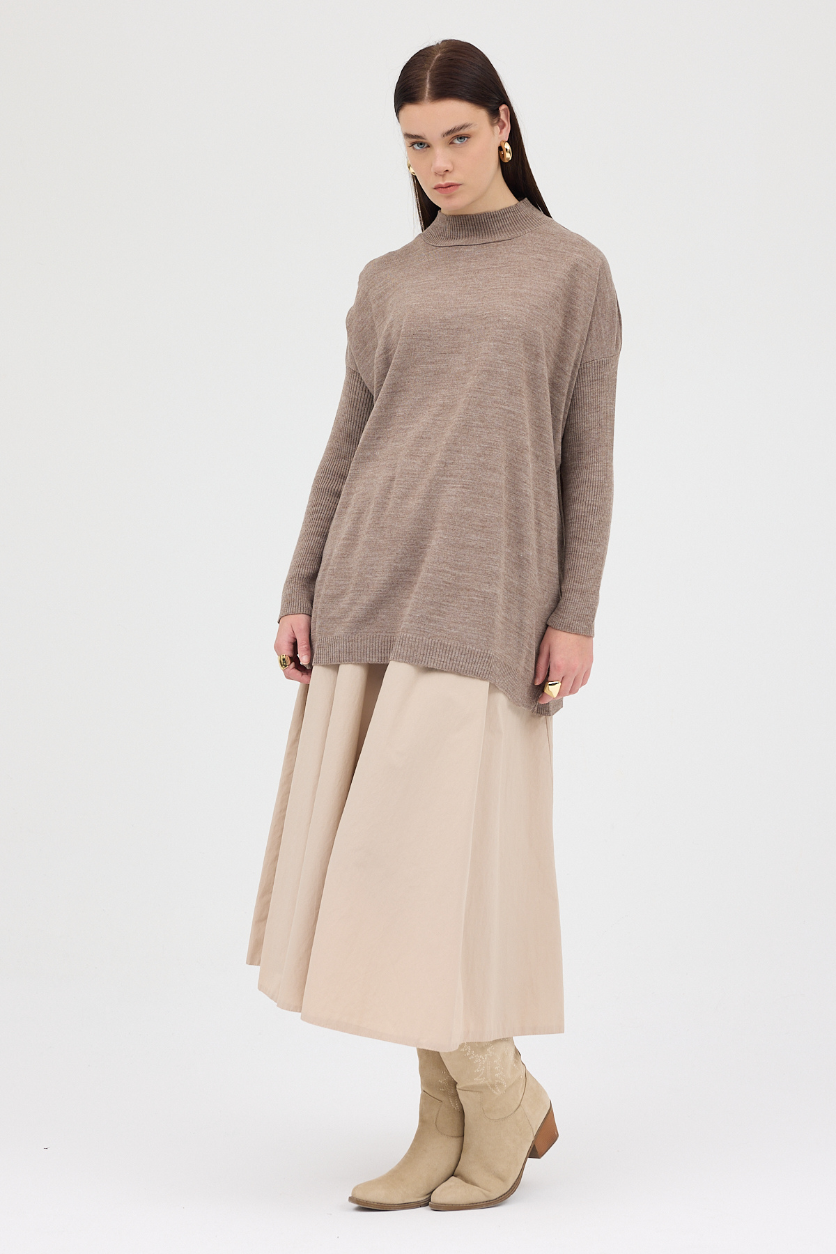 Vizon Balıkçı Yaka Triko Tunik 5315 - 3