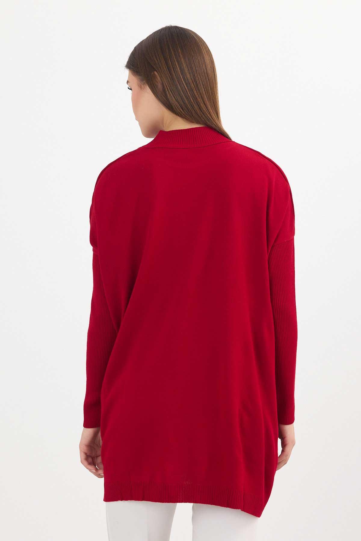 Kırmızı Balıkçı Yaka Tunik 5315 - 5