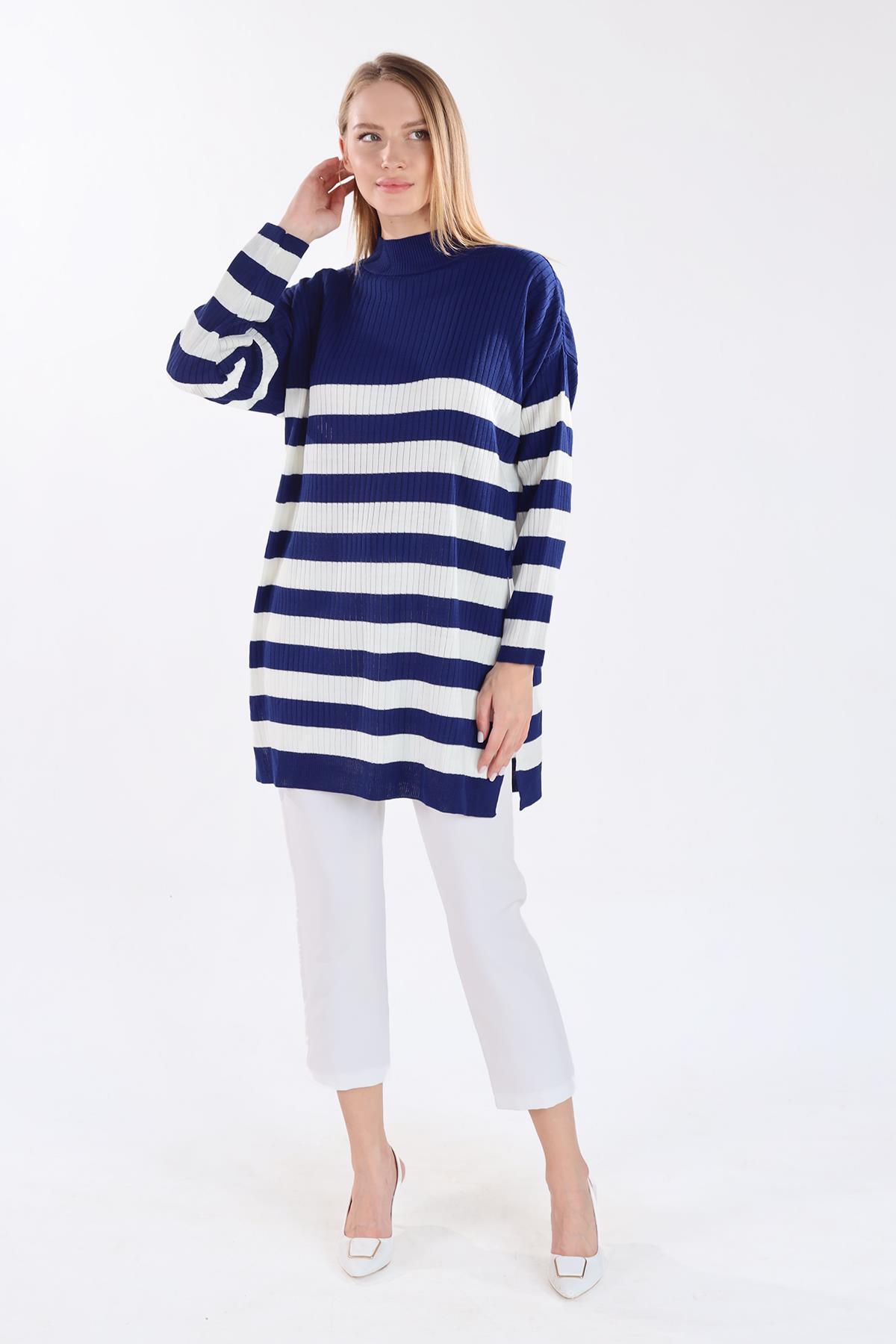 Laci Çizgili Triko Tunik 5330 - 7