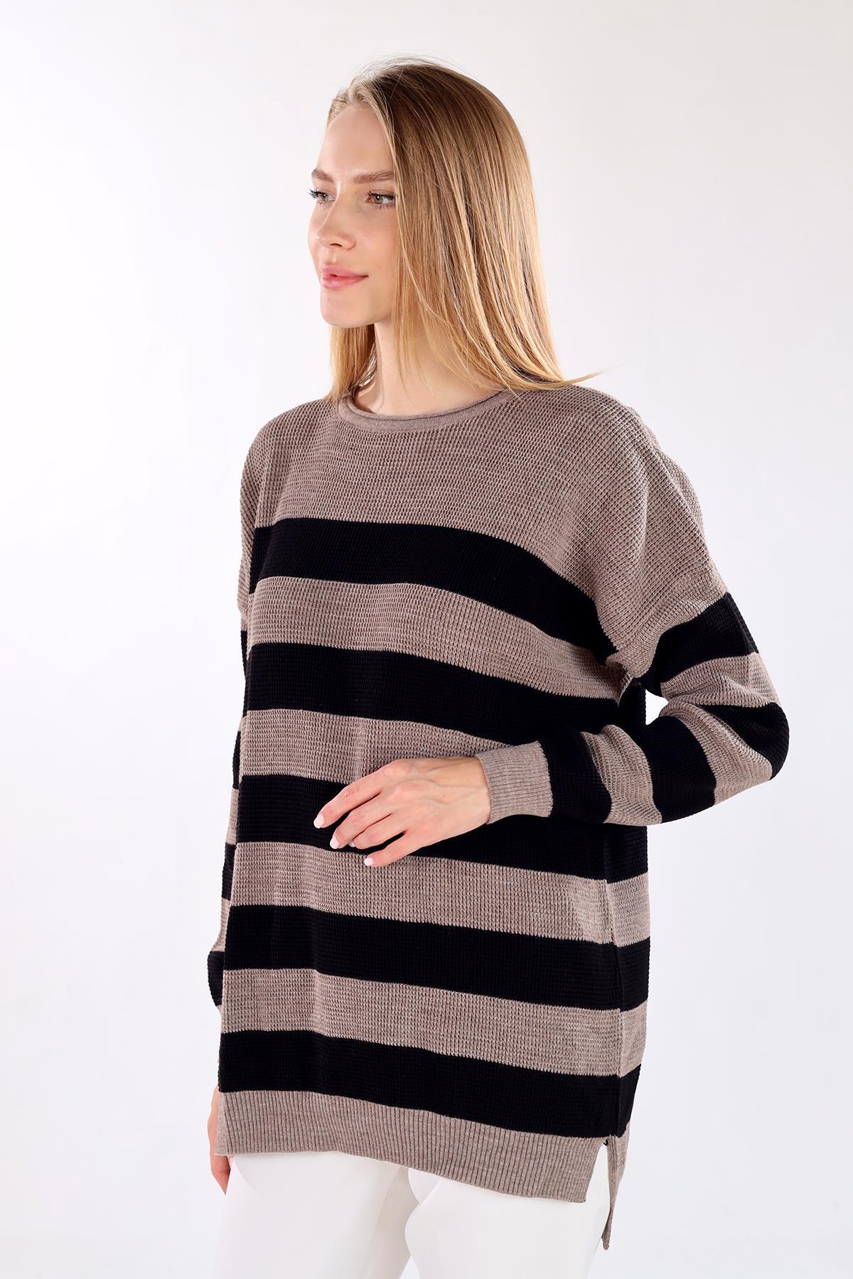 Vizon Bisiklet Yaka Çizgili Tunik 5380 - 1