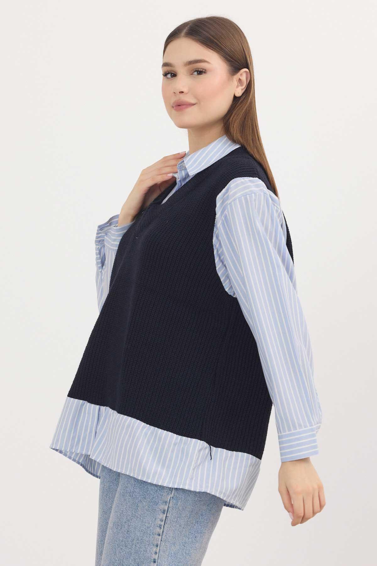 Laci Gömlek Detay Kazak 5395 - 6