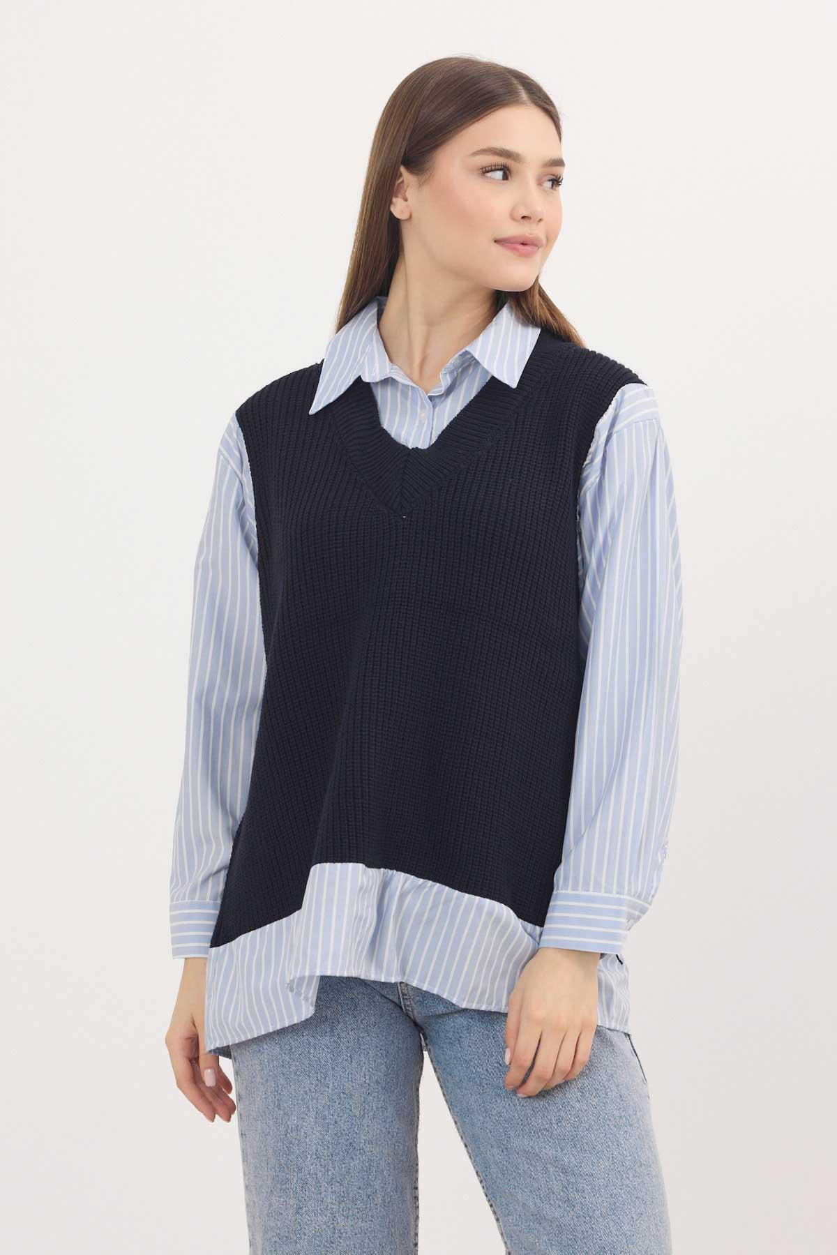 Laci Gömlek Detay Kazak 5395 - 8