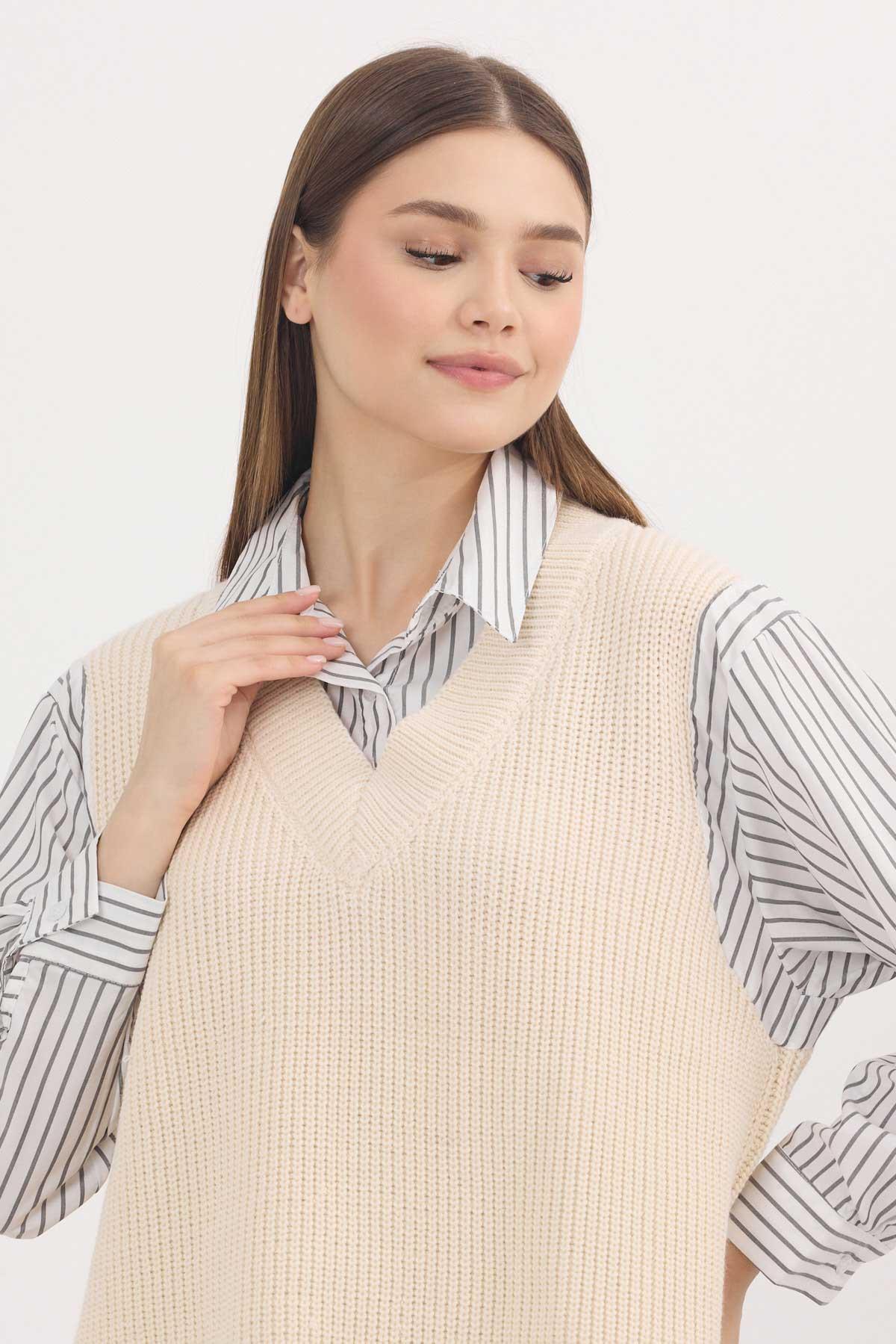 5395 Gömlek Detay Kazak Taş - RAYS