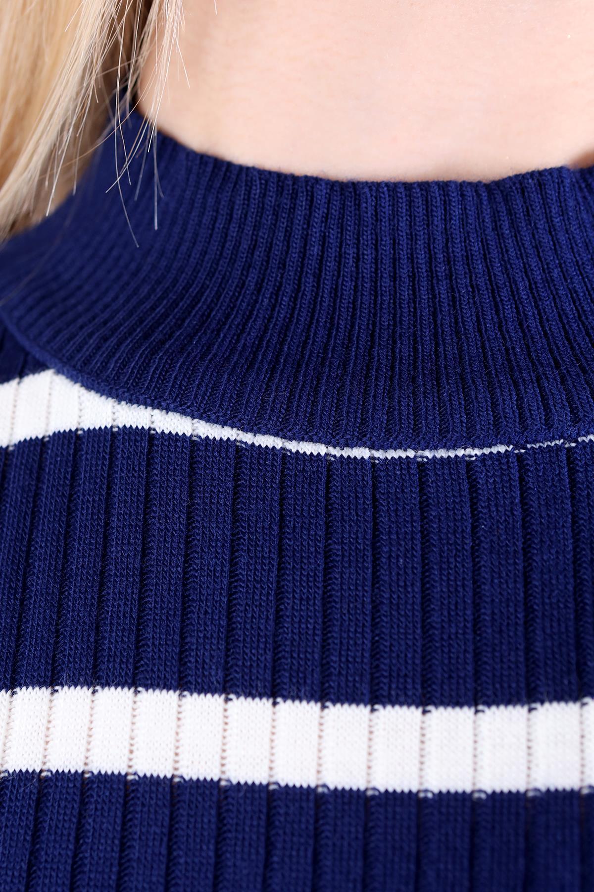 Laci Çizgili Balıkçı Yaka Tunik 5415 - 6