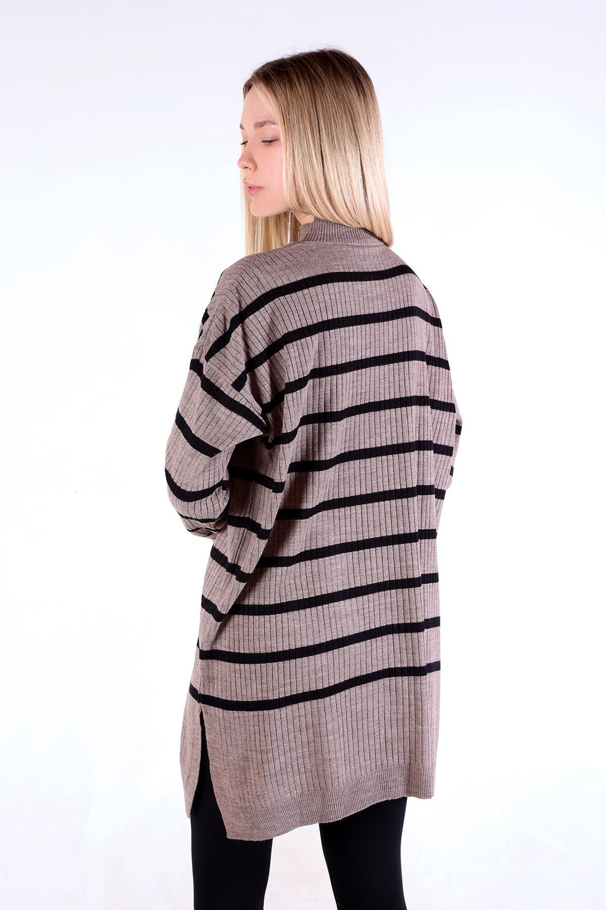 Vizon Çizgili Balıkçı Yaka Tunik 5415 - 5