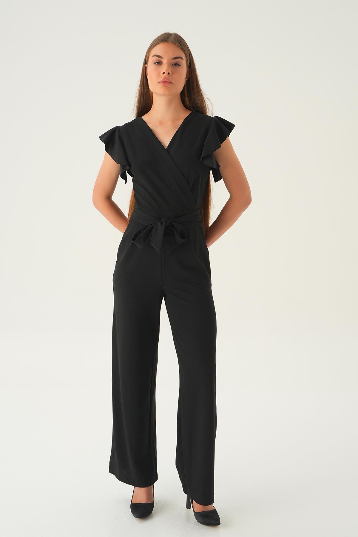 5449 Balon Kol Tulum Siyah - 2