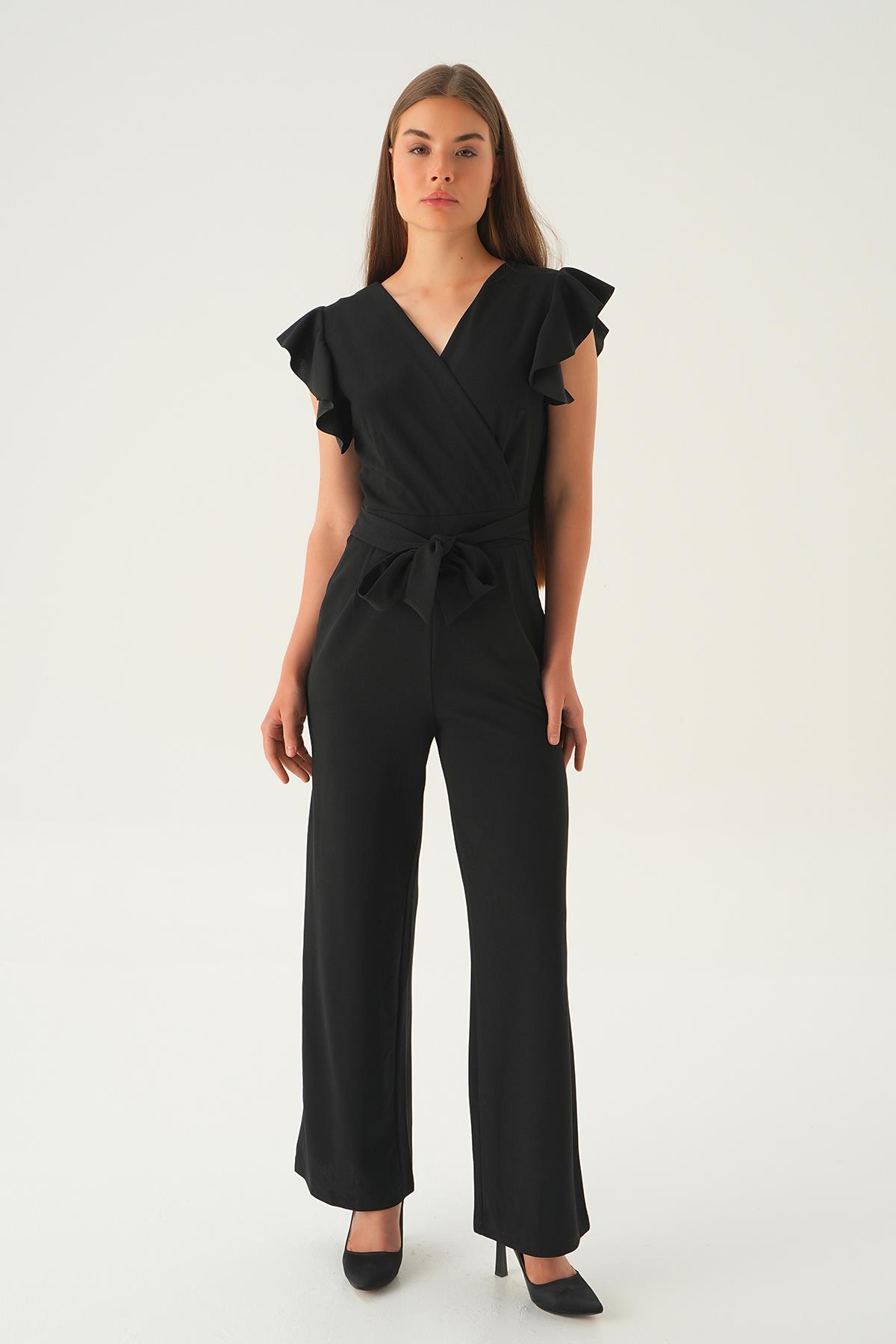 5449 Balon Kol Tulum Siyah - 3