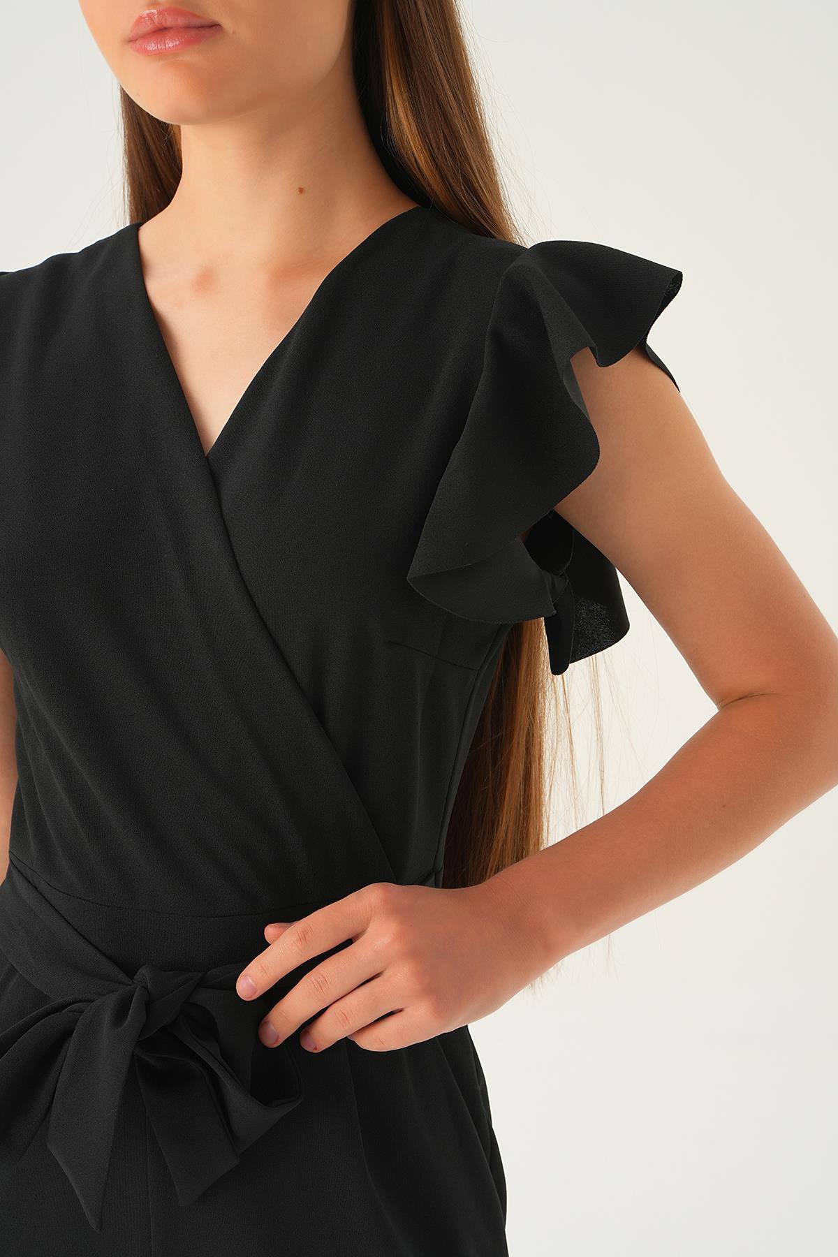 Siyah Balon Kol Tulum 5449 - 6