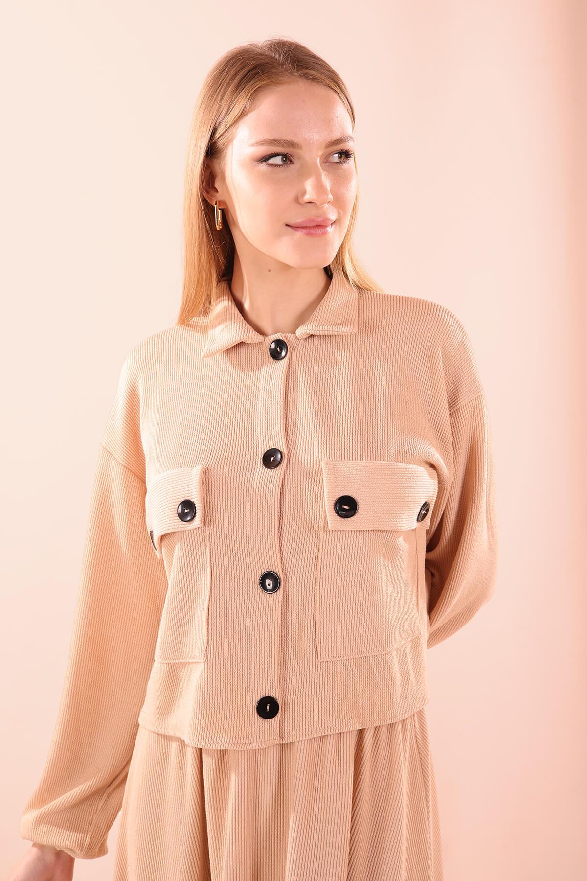 Taş Büyük Cep Gömlek-Etek Takım 5453 - 4