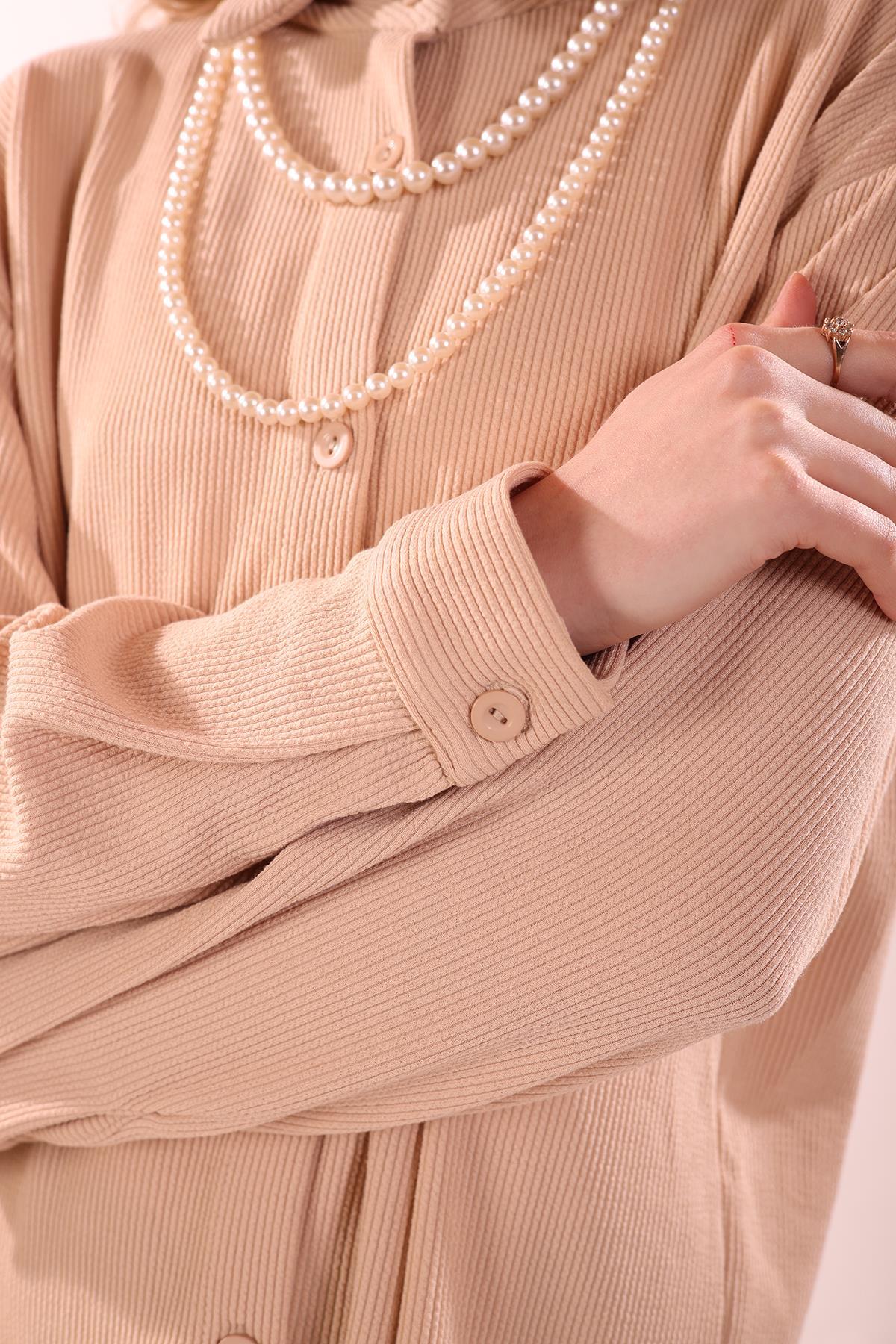 5462 İnci Kolyeli Tunik Taş - 4