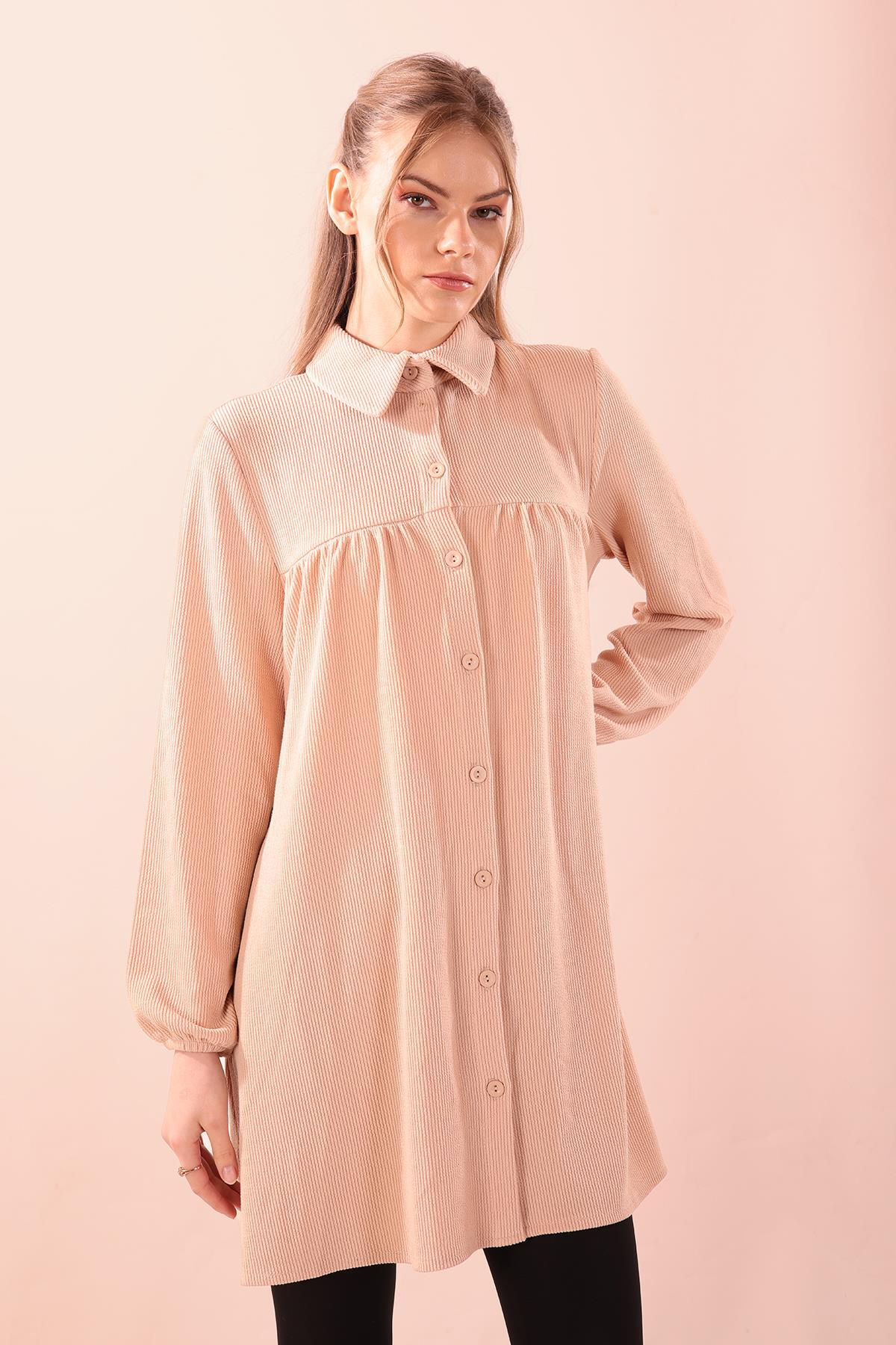 Taş Ön Roba Büzgülü Tunik 5463 - 2