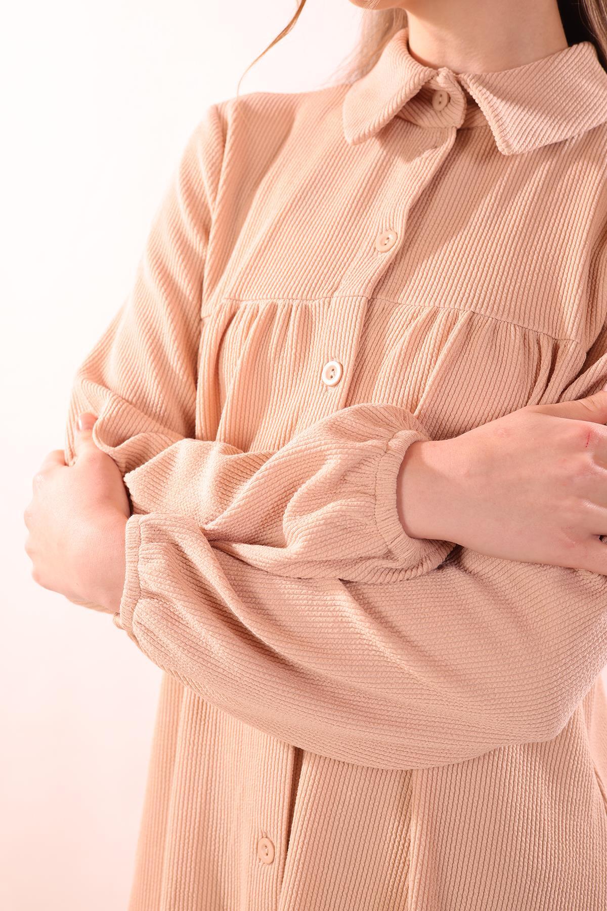 Taş Ön Roba Büzgülü Tunik 5463 - 4