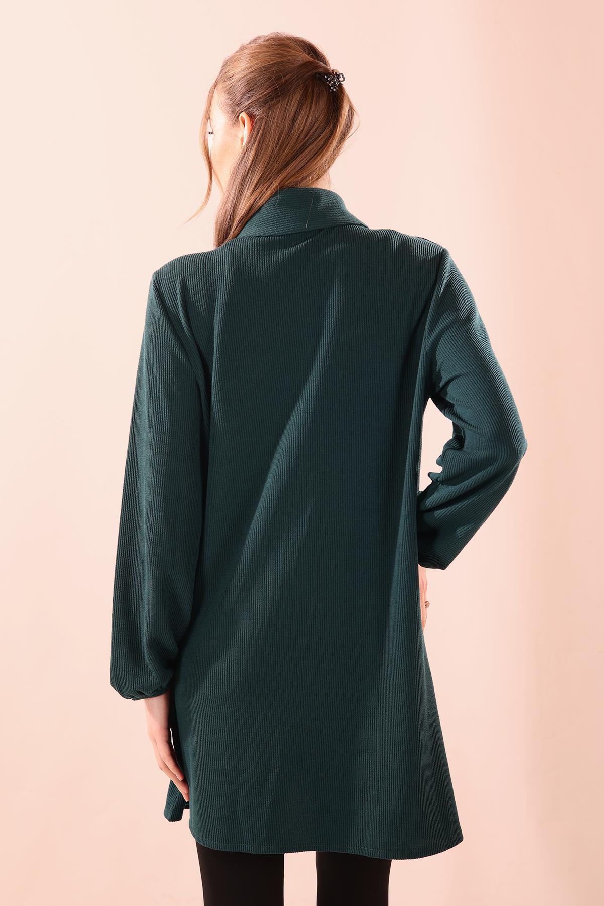 Zümrüt Ön Roba Büzgülü Tunik 5463 - 4