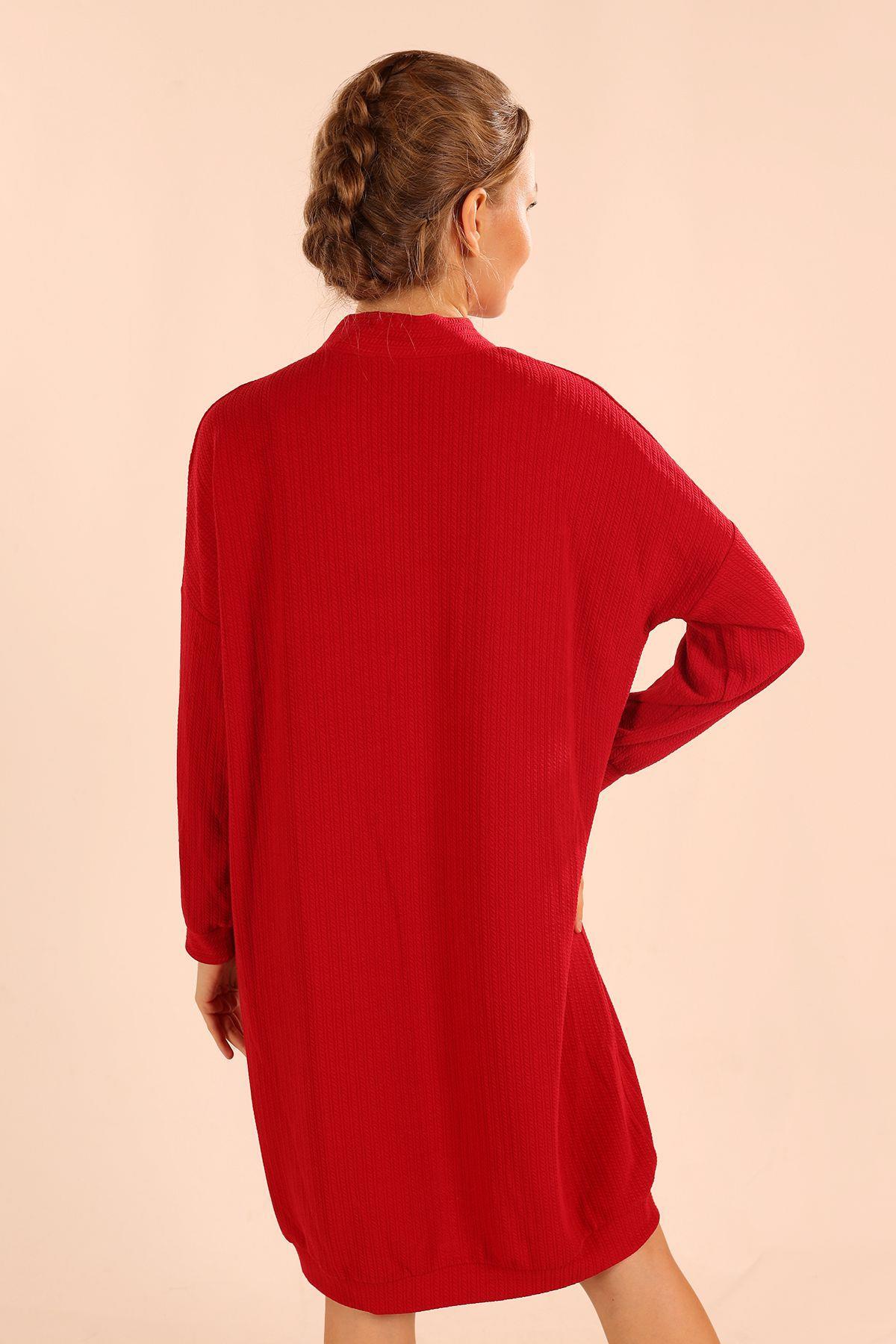 Kırmızı Düğmeli Hırka 5467 - 8