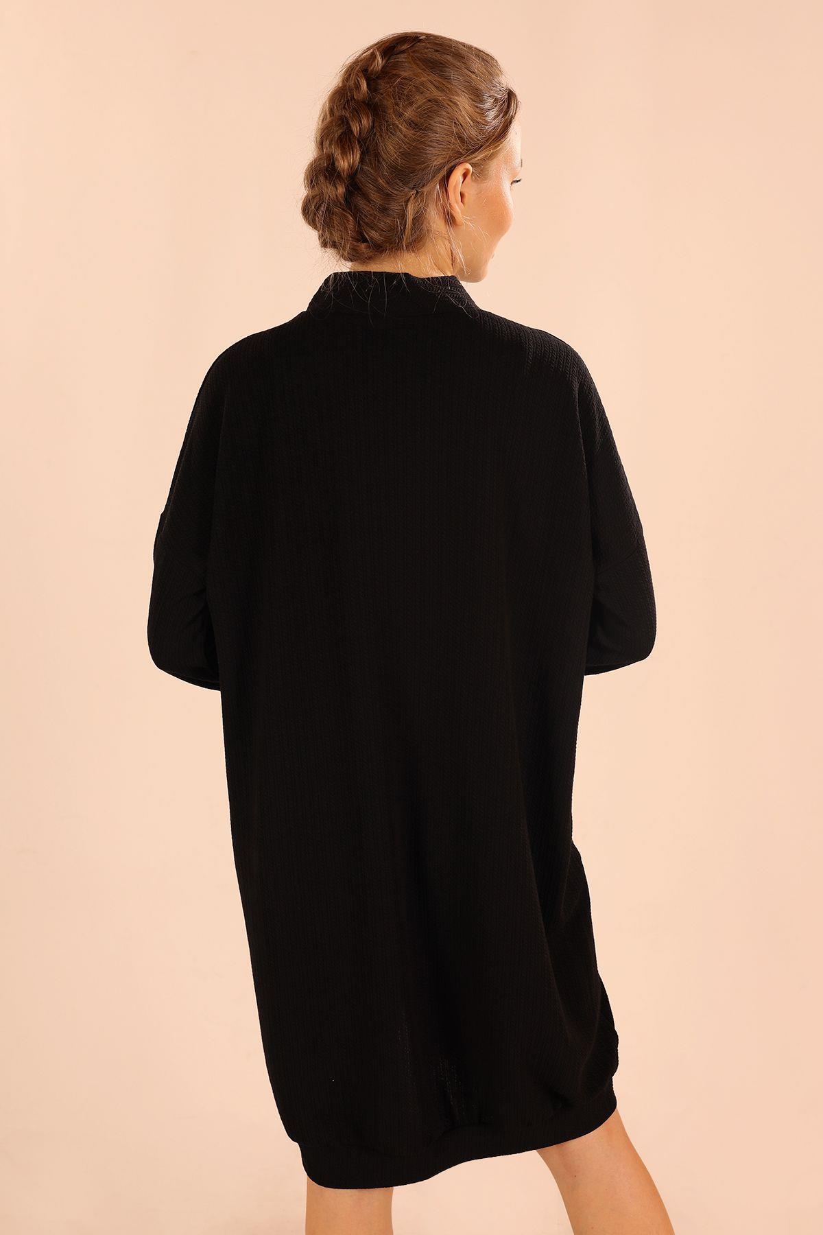 Siyah Düğmeli Hırka 5467 - 4