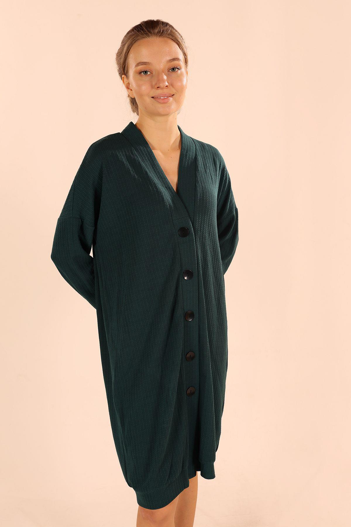 Zümrüt Düğmeli Hırka 5467 