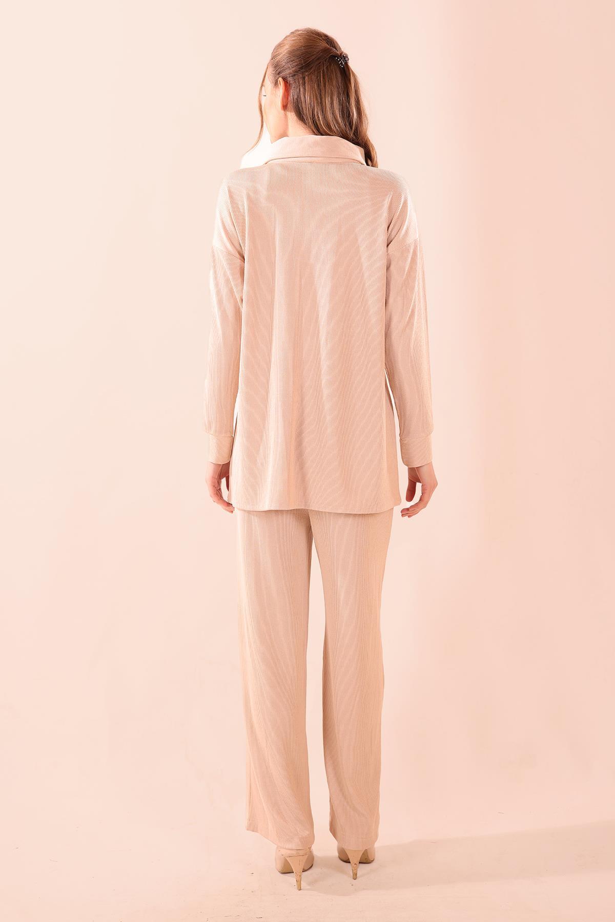 Taş Fermuarlı Tunik Pantolon Takım 5471 - 6