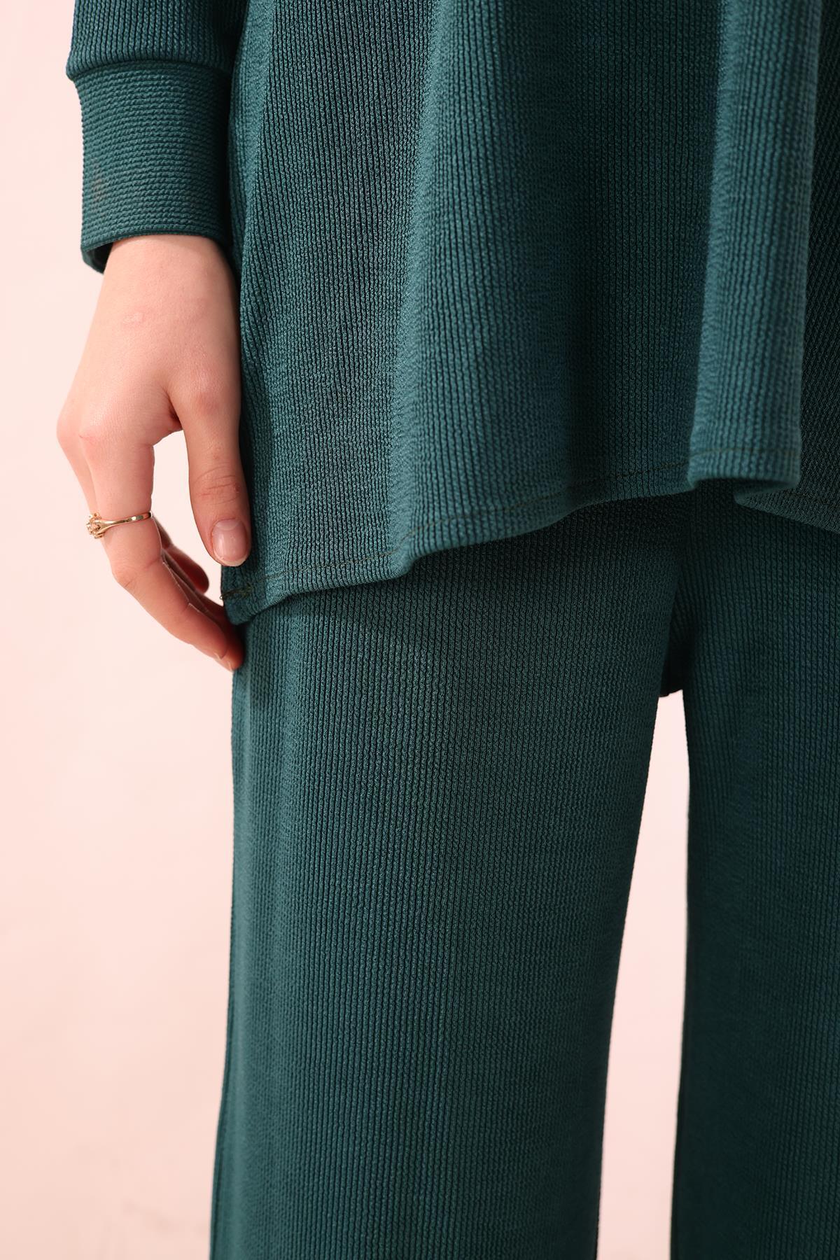 Zümrüt Fermuarlı Tunik Pantolon Takım 5471 - 5