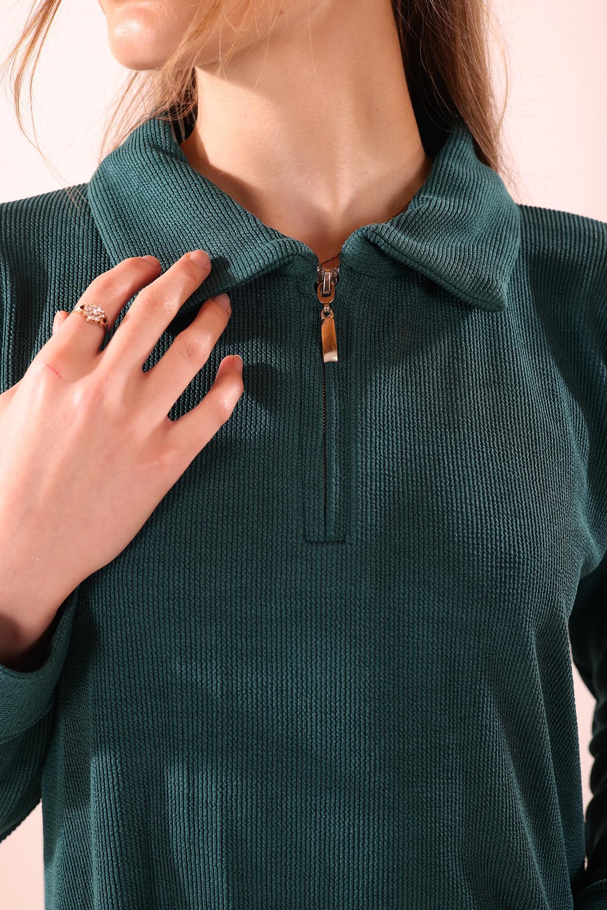 Zümrüt Fermuarlı Tunik Pantolon Takım 5471 - 6