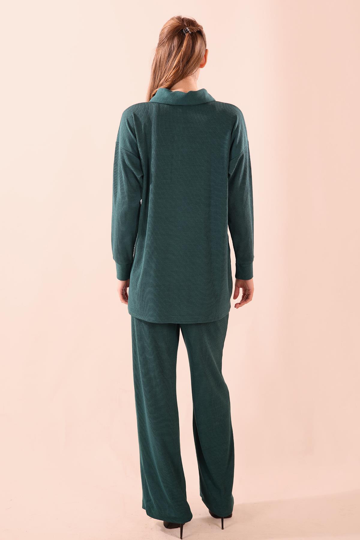 Zümrüt Fermuarlı Tunik Pantolon Takım 5471 - 8