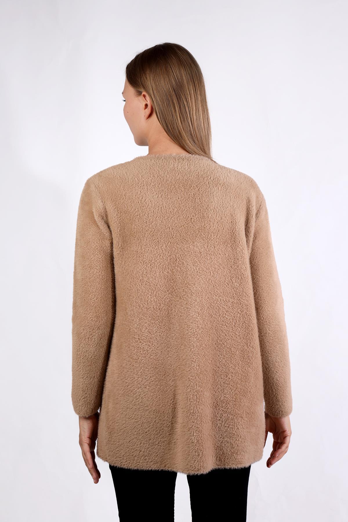 Camel Cep Detay Yumoş Hırka 560 - 6