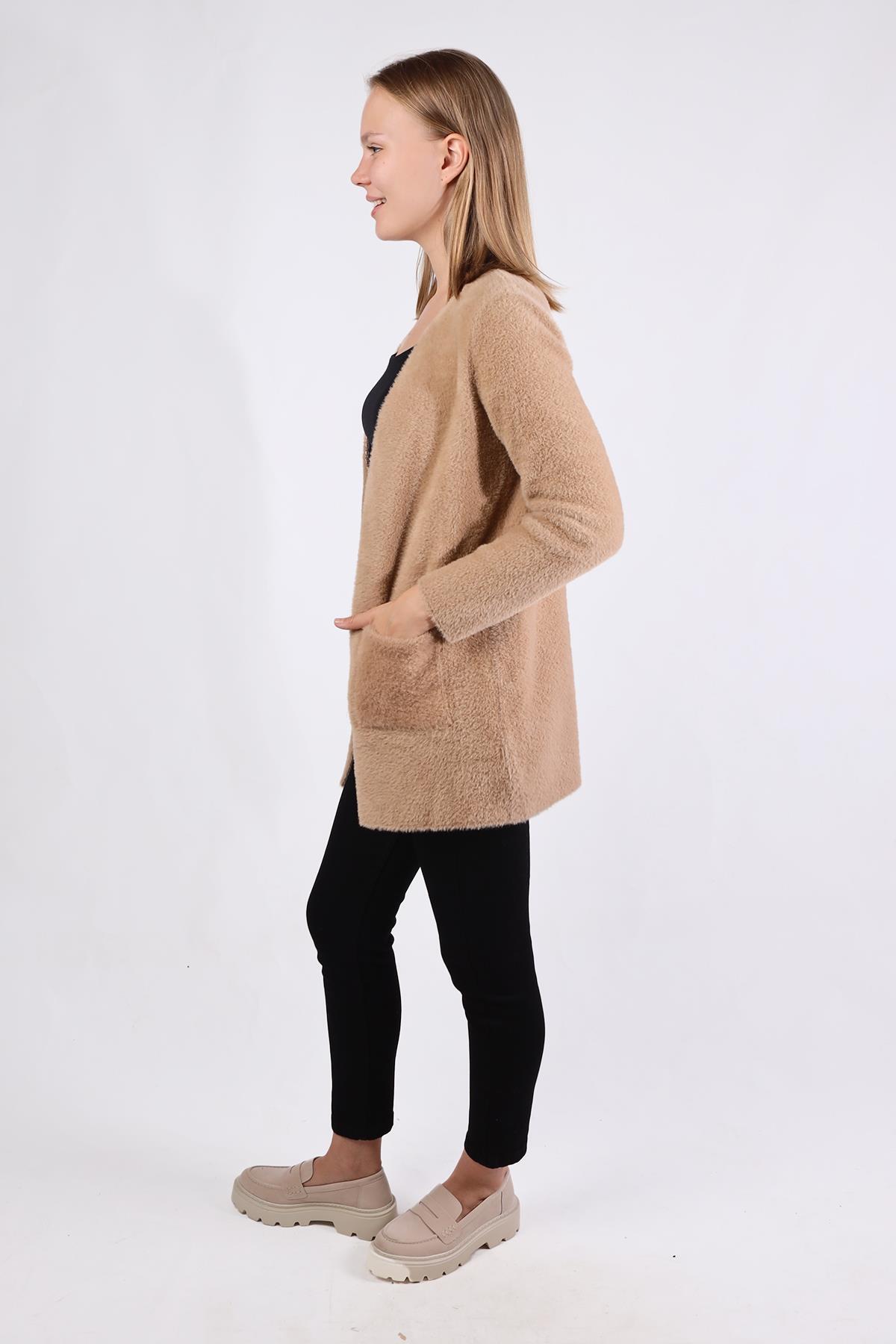Camel Cep Detay Yumoş Hırka 560 - 8