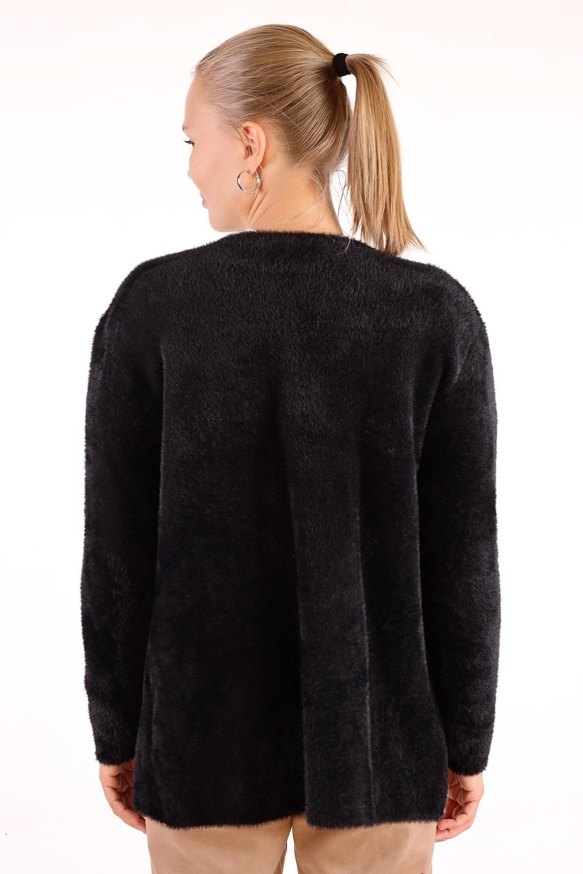 Siyah Cep Detay Yumoş Hırka 560 - 5