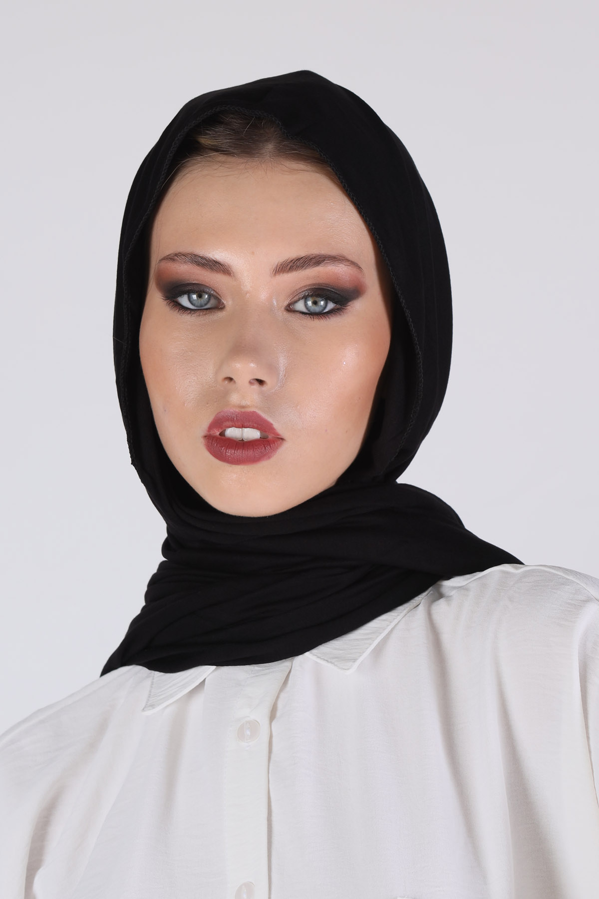 5659 Penye Şal Siyah - 2